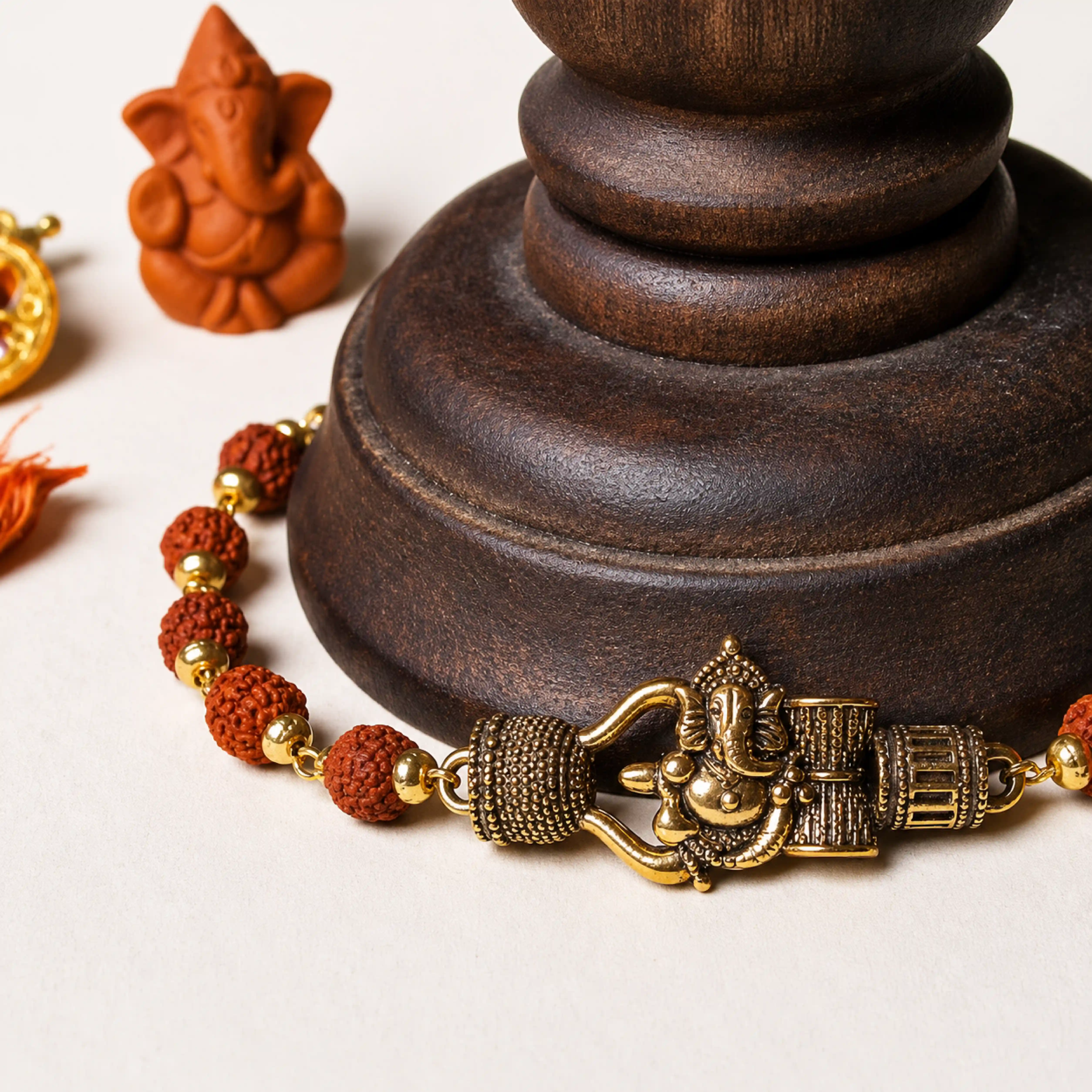 Om Trishul Ganesha Rakhi