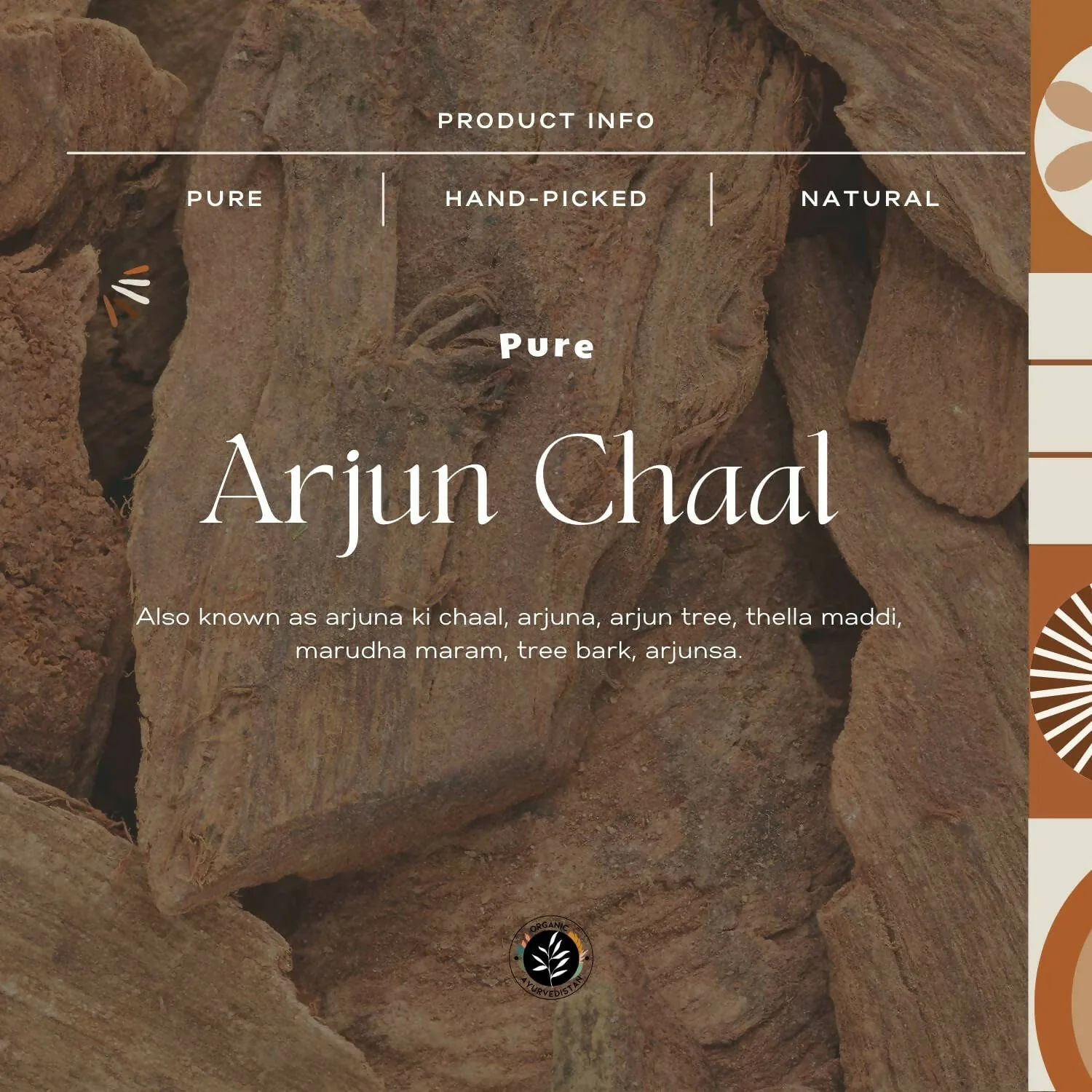 Organic Ayurvedistan Arjun Chaal Powder | Pure Arjuna Churna | Traditional Heart and Wellness Support-2