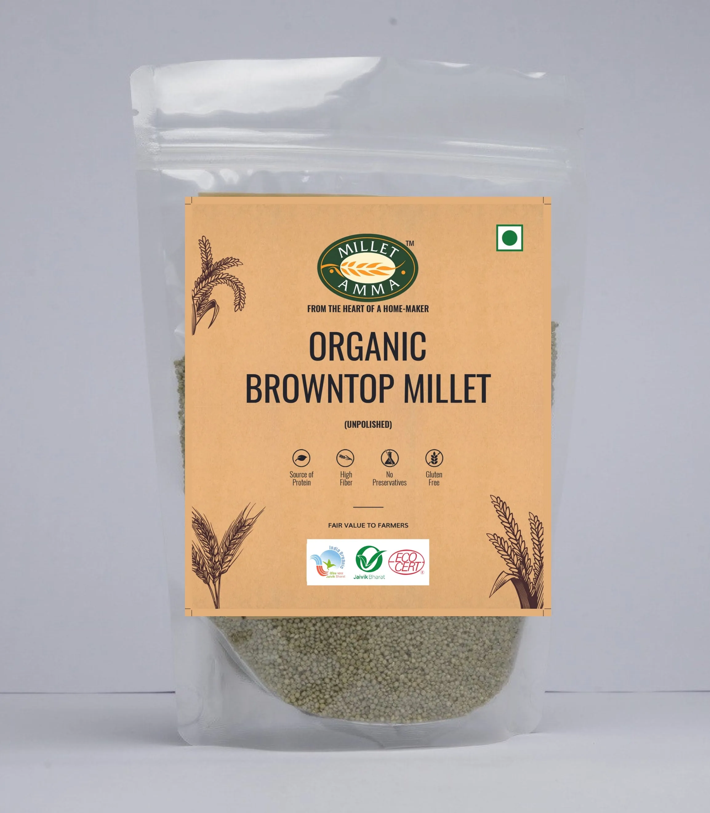 Organic Brown Top Millet-5