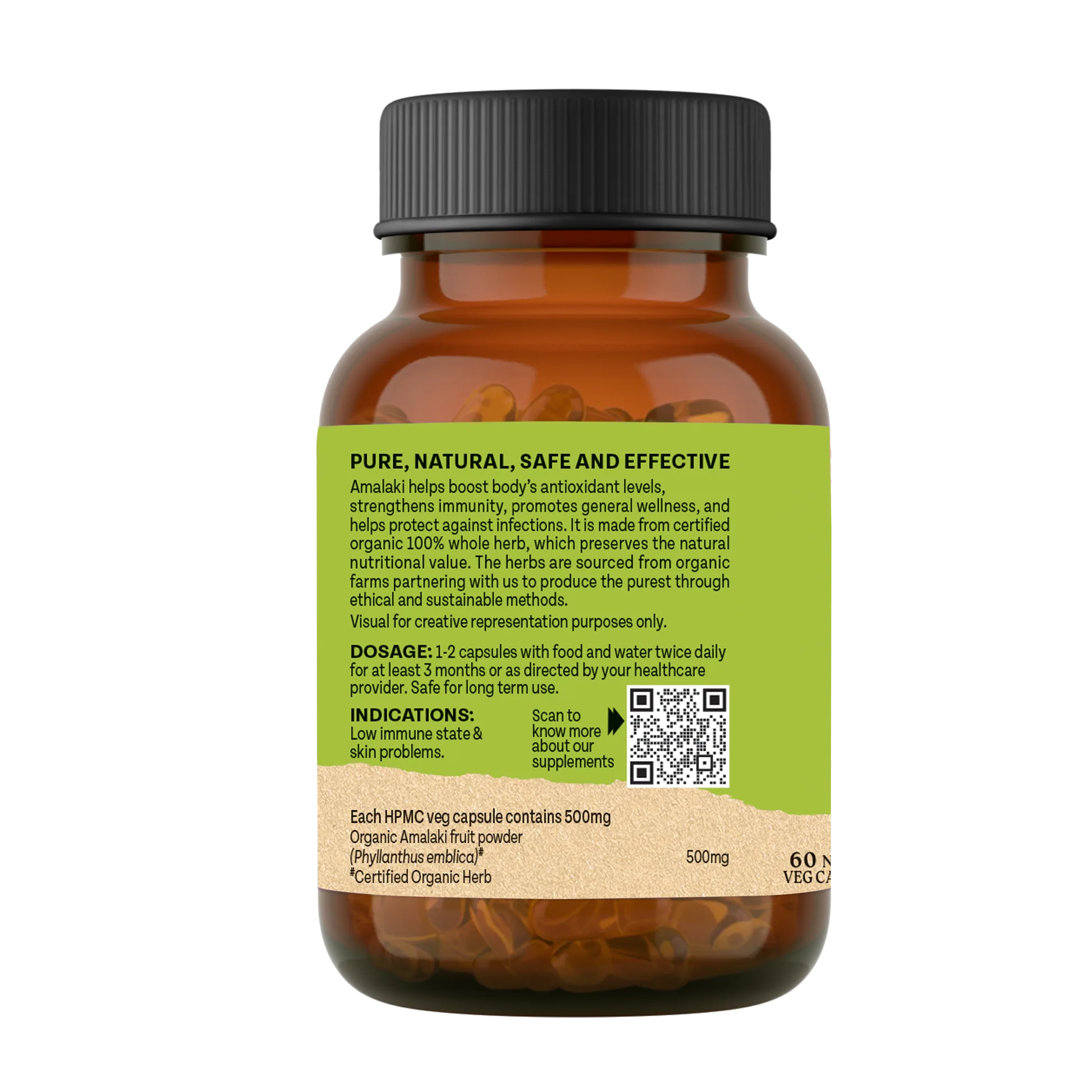 Organic India Amalaki Capsules | Ayurvedic Vitamin C Supplement | Natural Immunity & Digestive Support-2