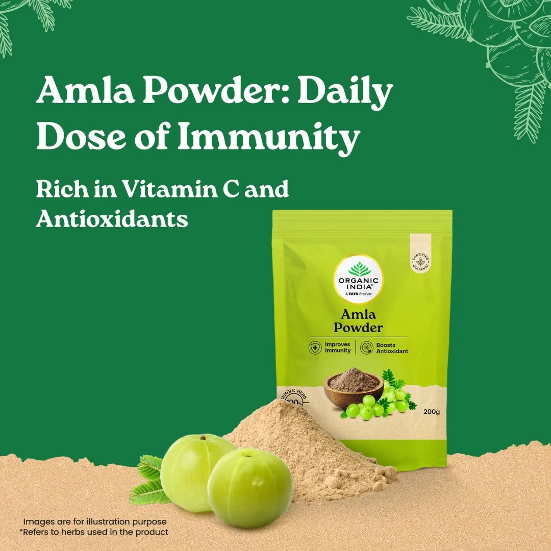 Organic India Amla Powder | Certified Organic Amalaki | Natural Immunity and Digestion Support-3