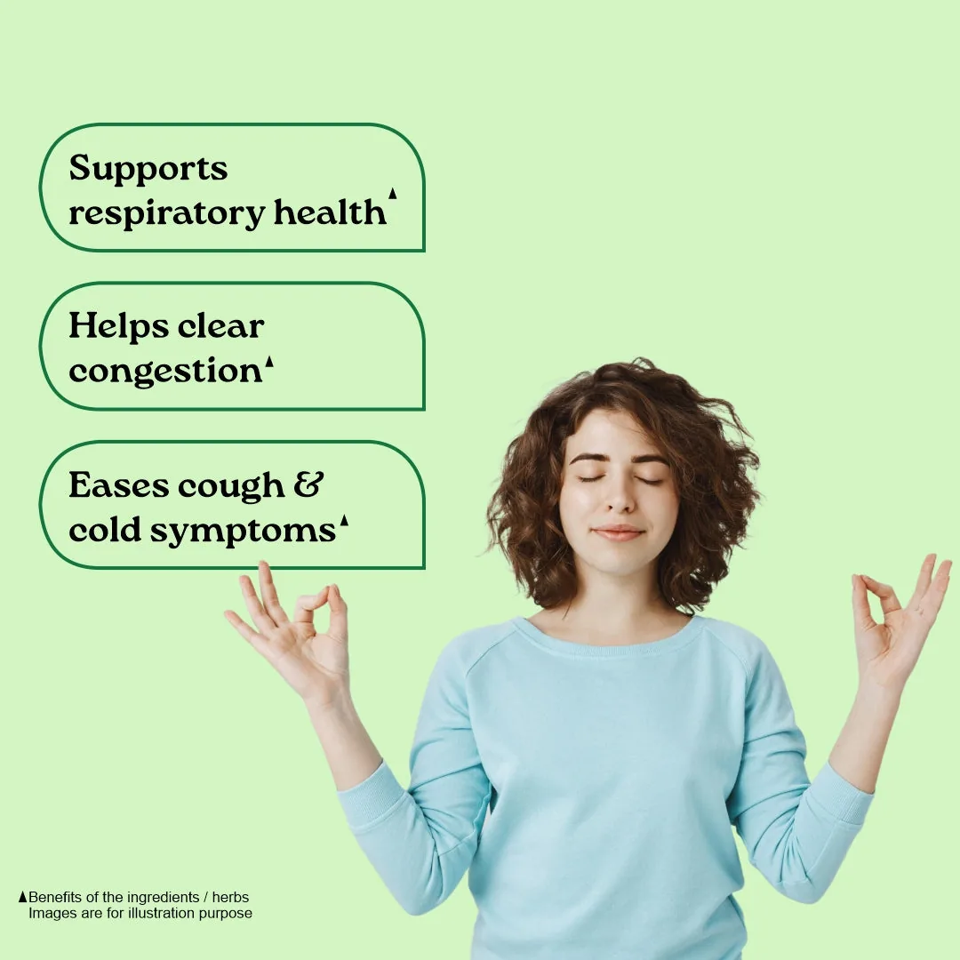 Organic India Breathe Free Capsules | Ayurvedic Respiratory Support | Congestion & Cough Relief-2