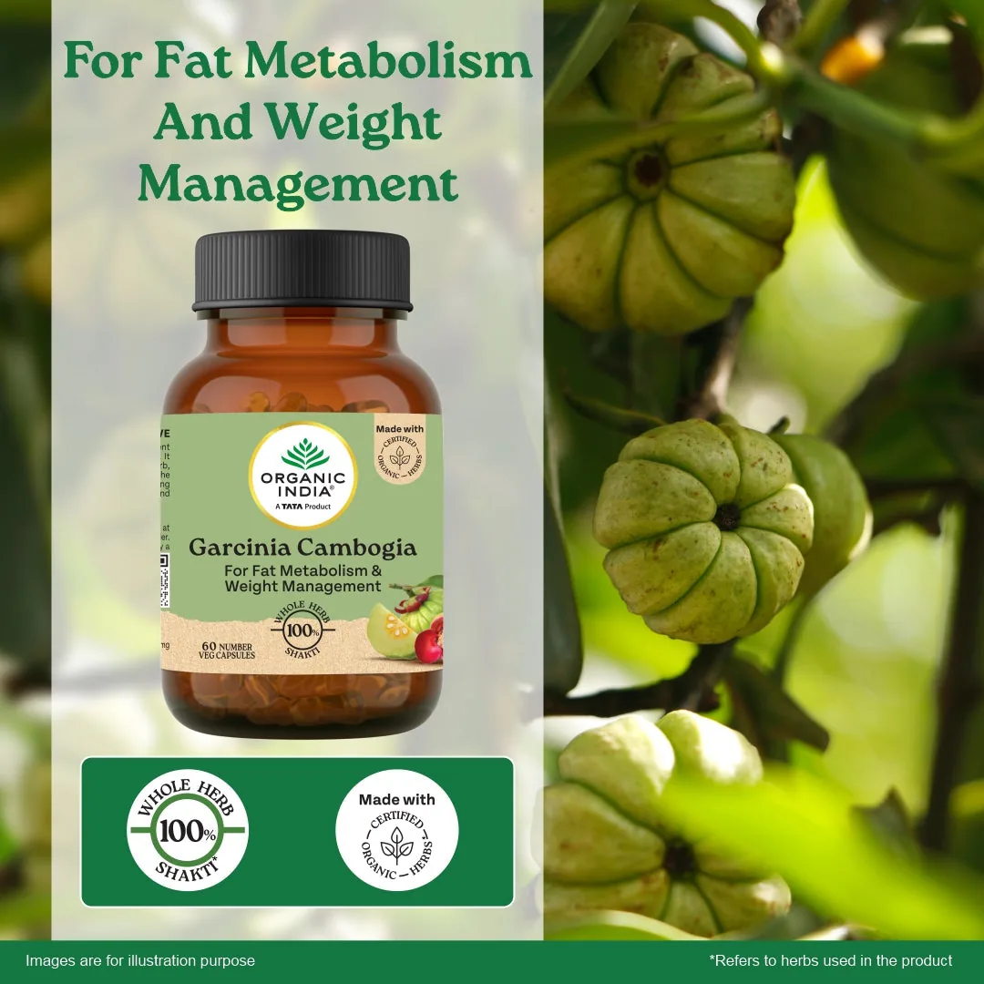 Organic India Garcinia Cambogia Capsules | Ayurvedic Metabolic Support | Natural Appetite Management-3