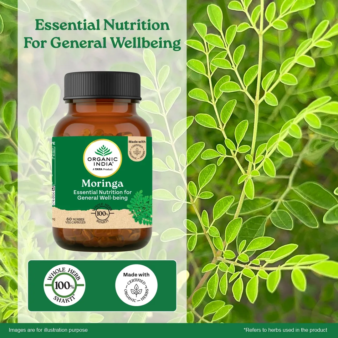 Organic India Moringa Essential Nutrition | Organic Herbal Supplement | Daily Energy and Vitality Support-4