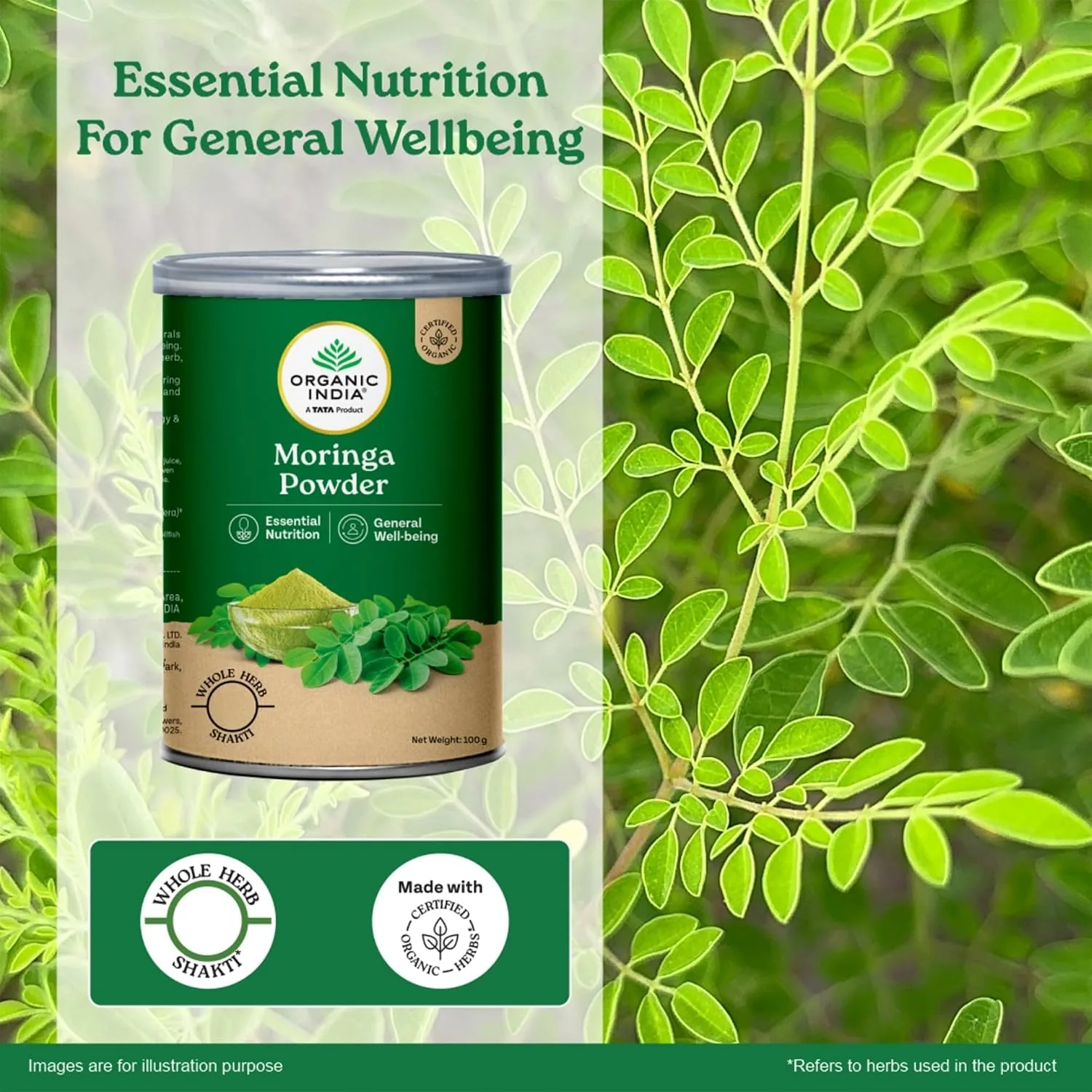 Organic India Moringa Powder | Organic Superfood | Daily Energy and Vitality Boost-2