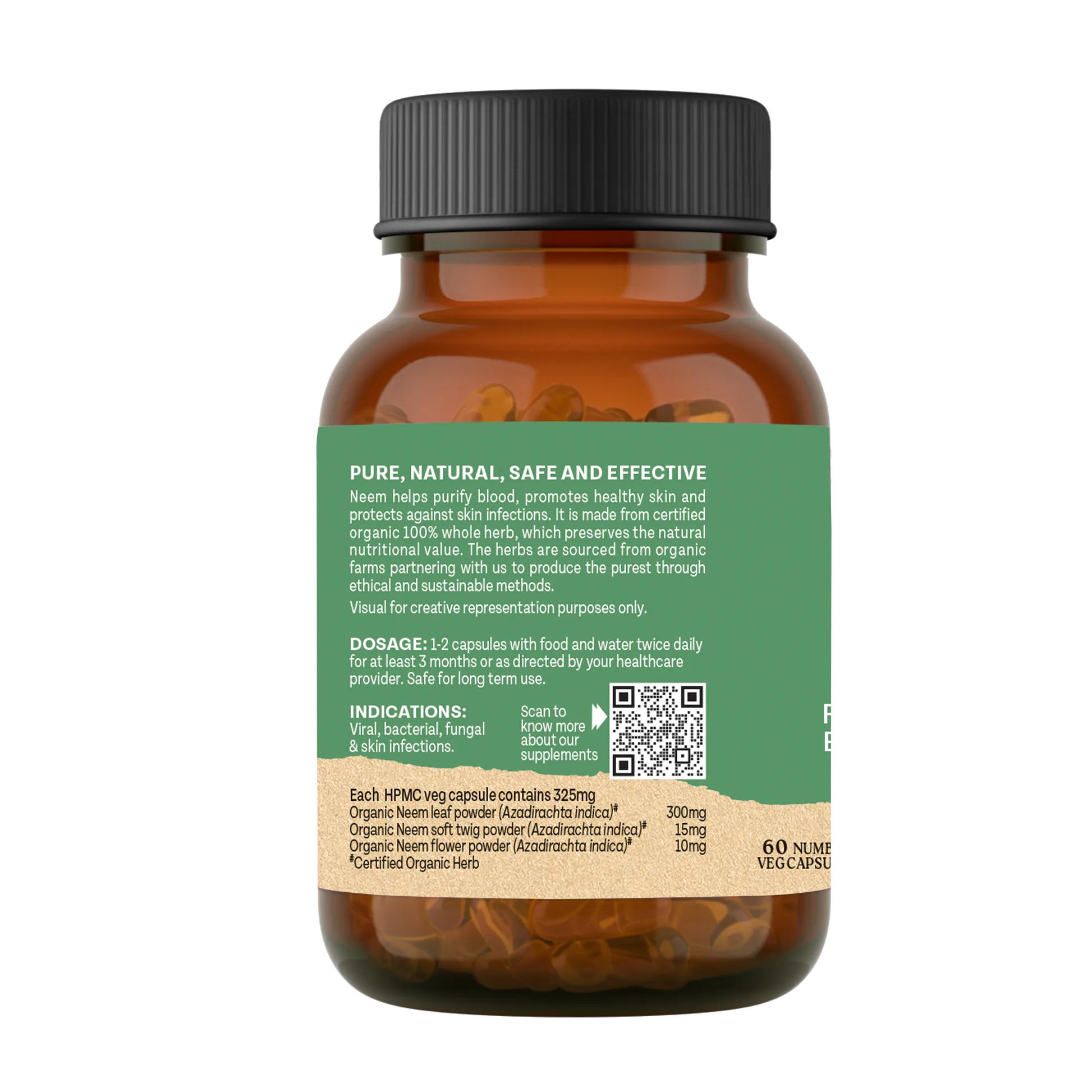 Organic India Neem Capsules | Ayurvedic Wellness | Skin & Blood Support-2