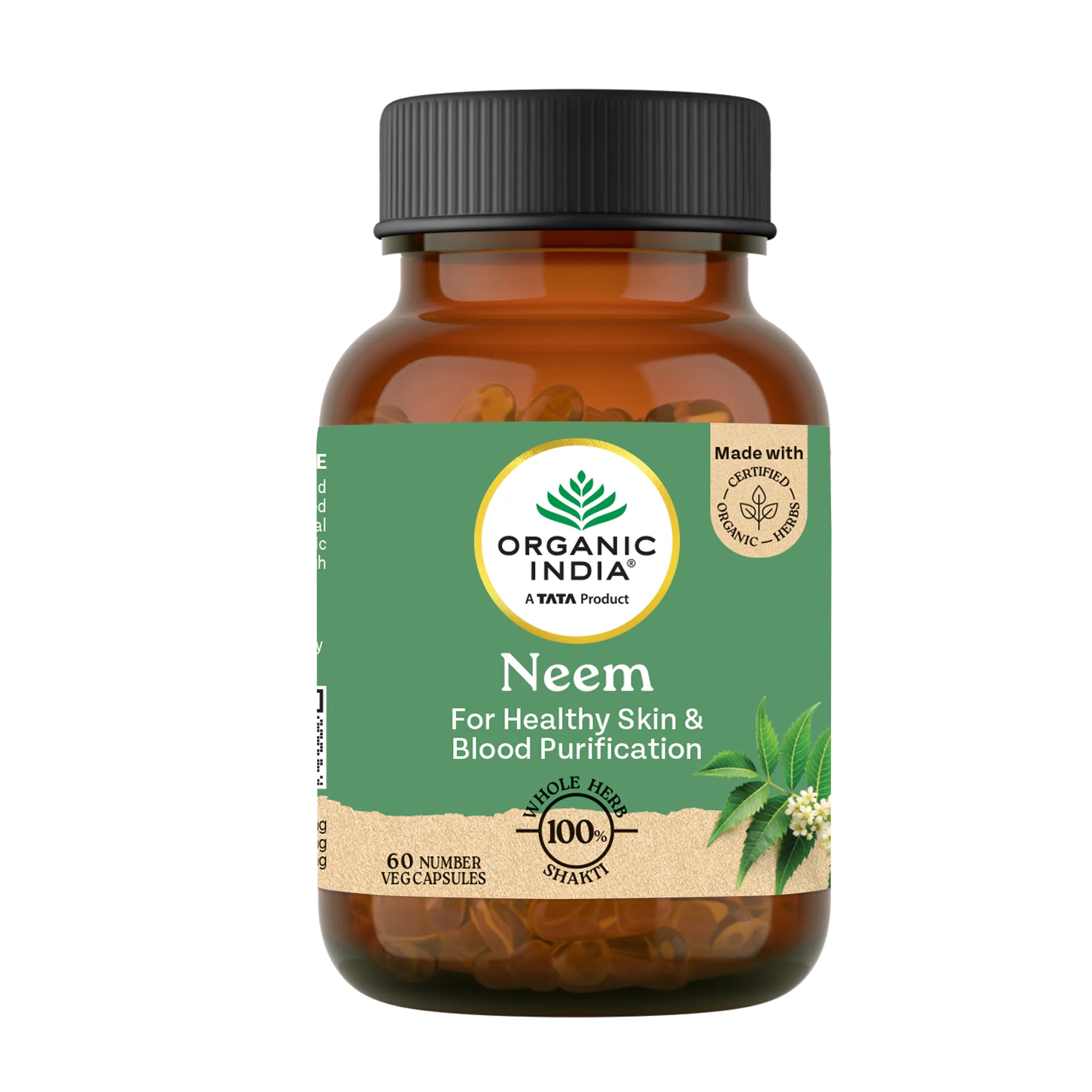 Organic India Neem Capsules | Ayurvedic Wellness | Skin & Blood Support-1