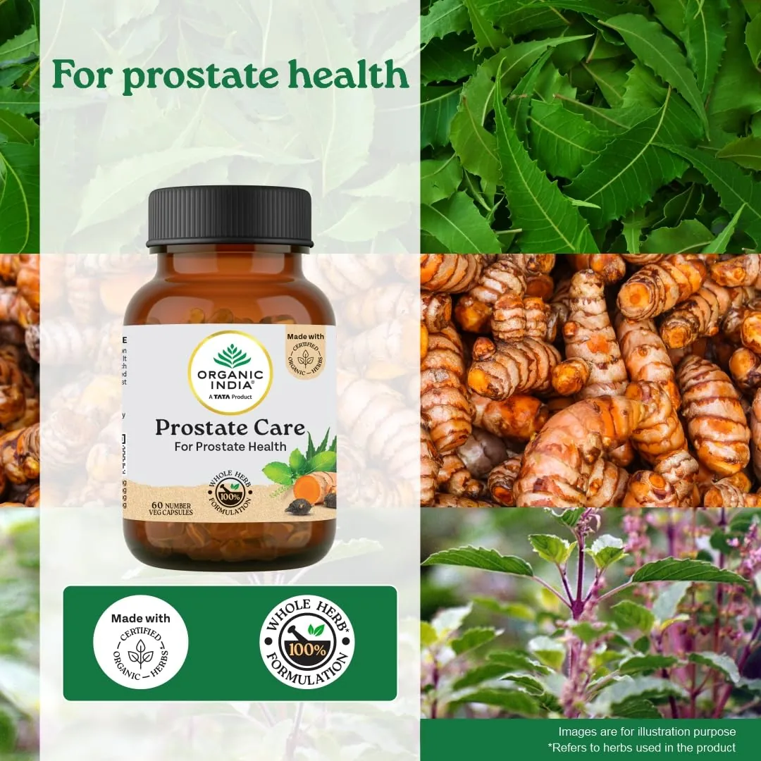 Organic India Prostate Care | Herbal Wellness Capsules | Natural Urinary and Prostate Support-5
