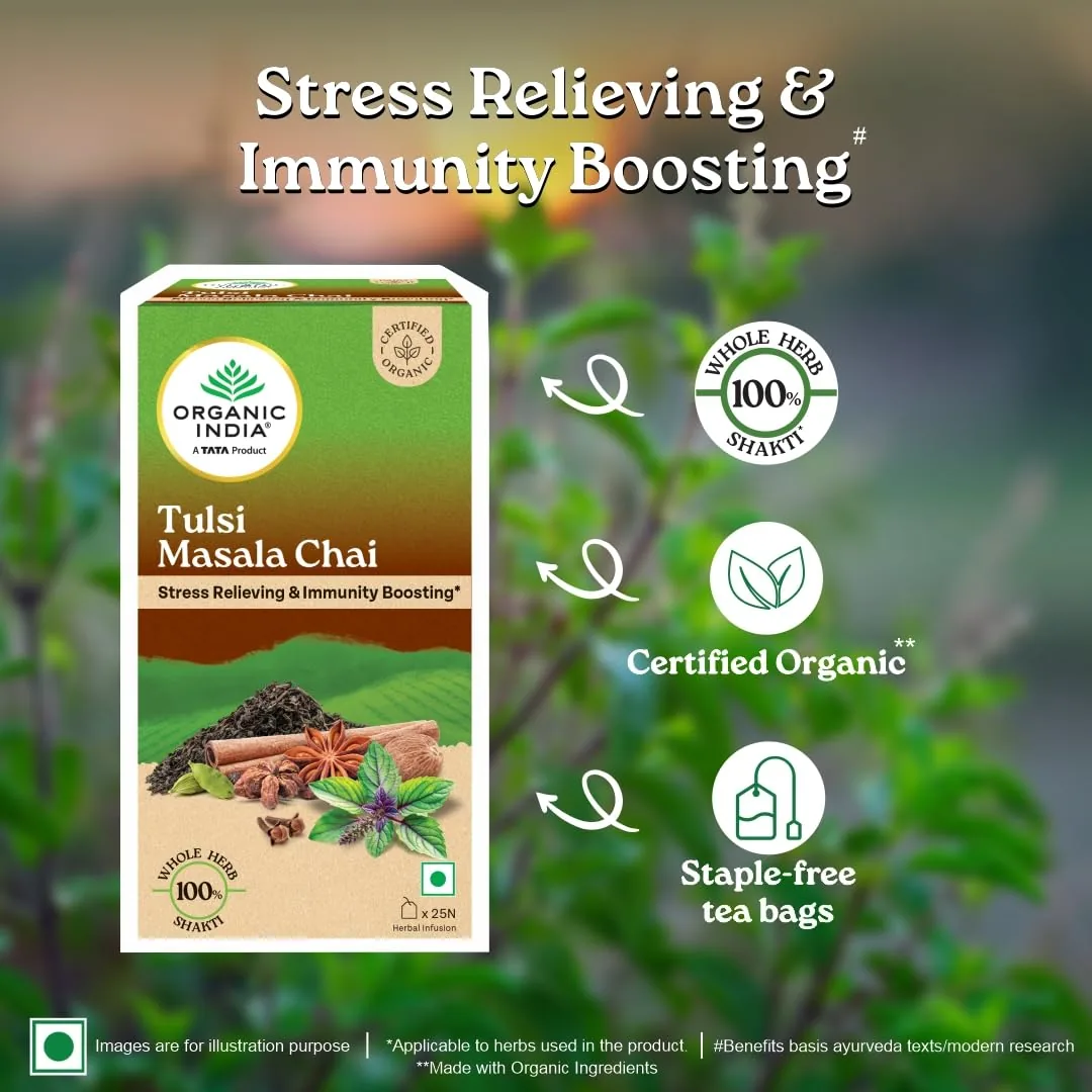 Organic India Tulsi Masala Chai - Tea Bags