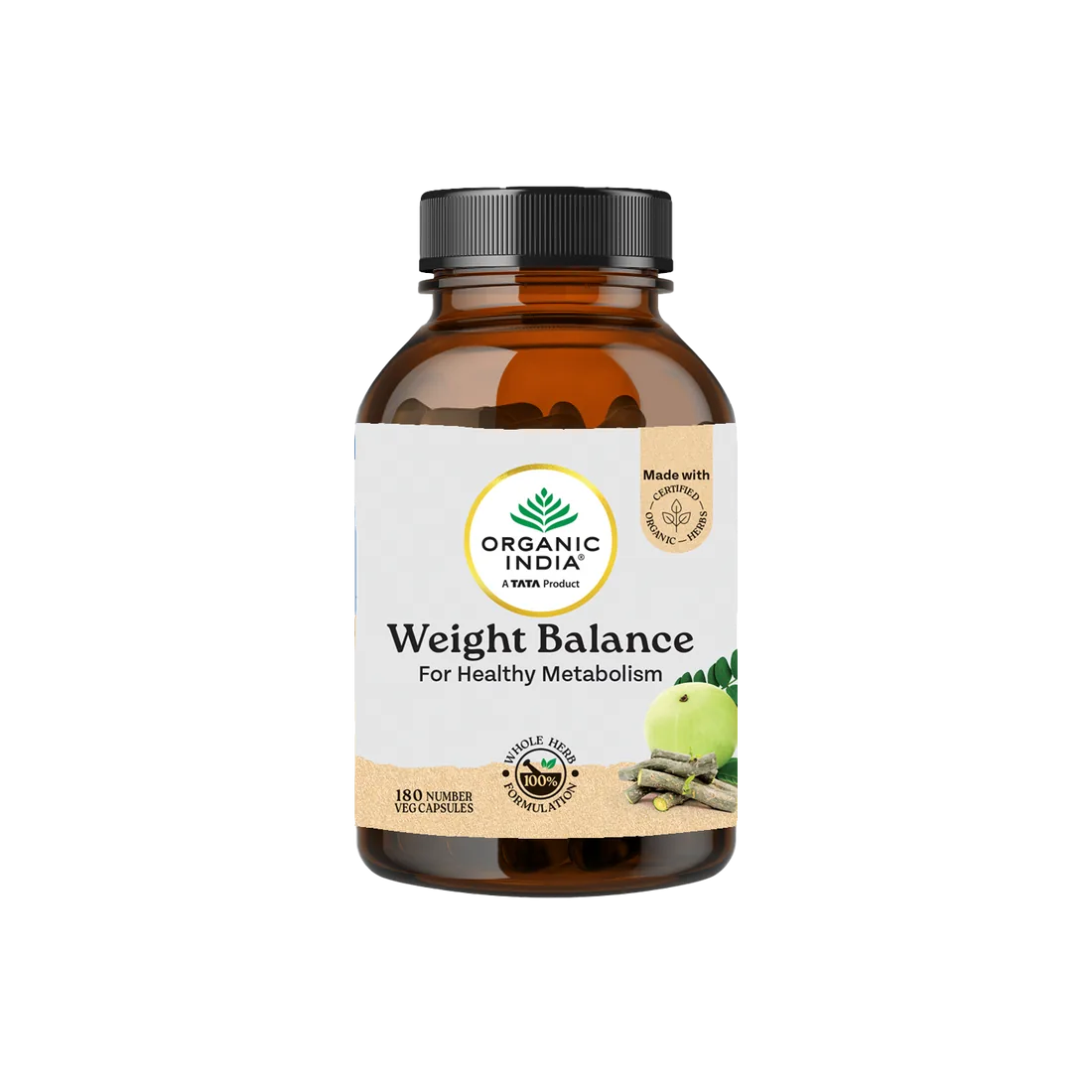 Organic India Weight Balance Capsules | Ayurvedic Metabolic Support Supplement | Natural Appetite and Energy Regulator-3