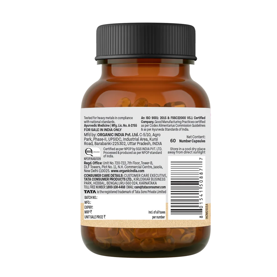Organic India Weight Balance Capsules | Ayurvedic Metabolic Support Supplement | Natural Appetite and Energy Regulator-7