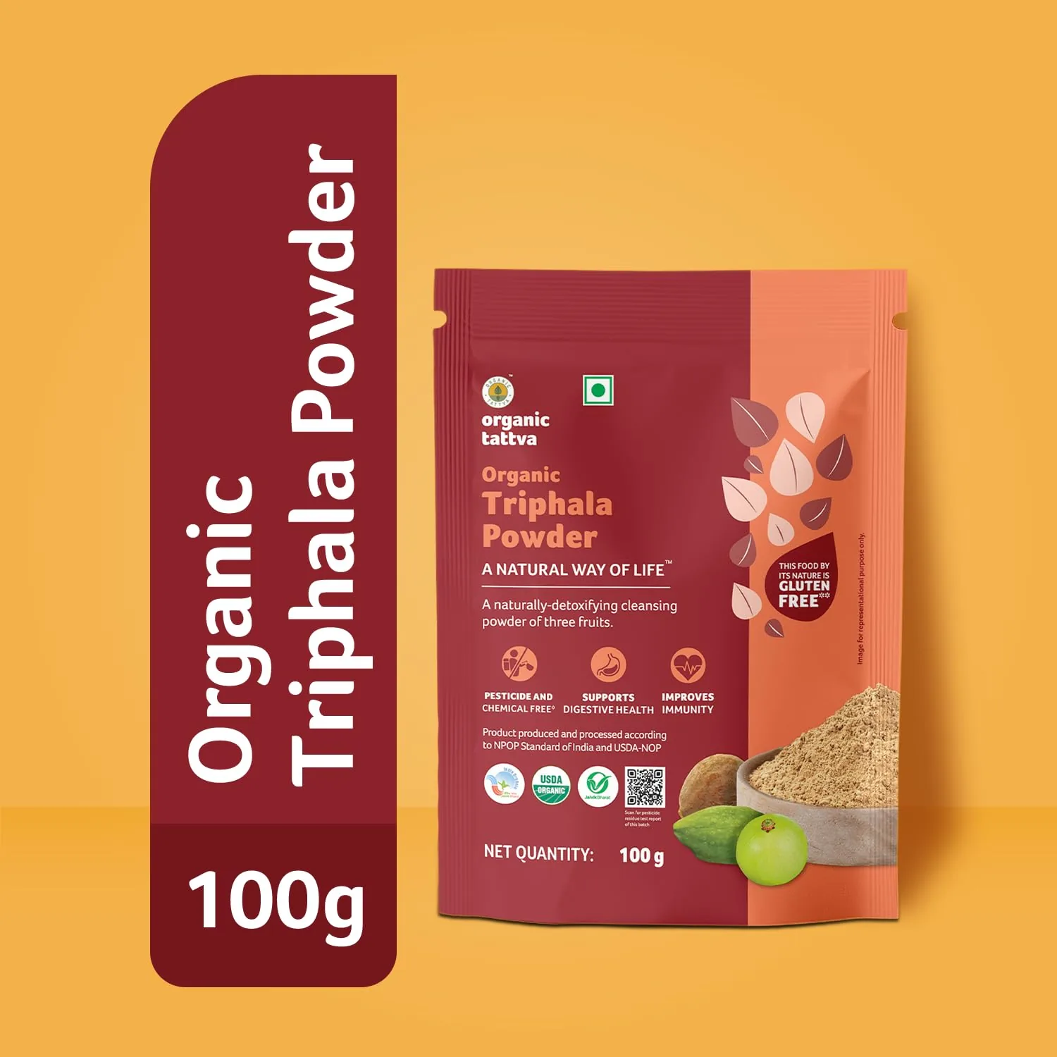 Organic Tattva Triphala Powder | Organic Ayurvedic Detox Blend | Digestive & Immunity Support-3