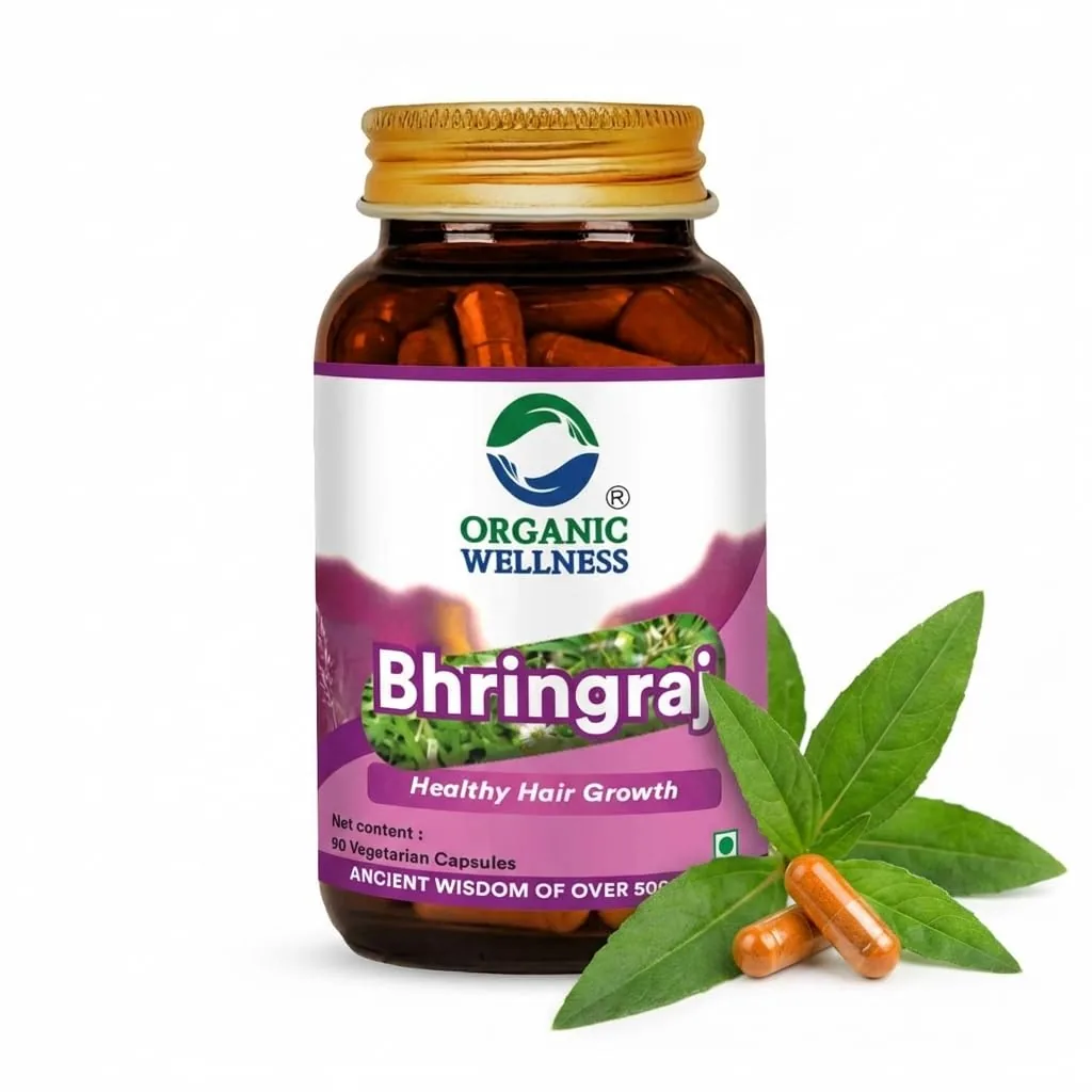 Organic Wellness Bhringraj Vegetarian Capsules