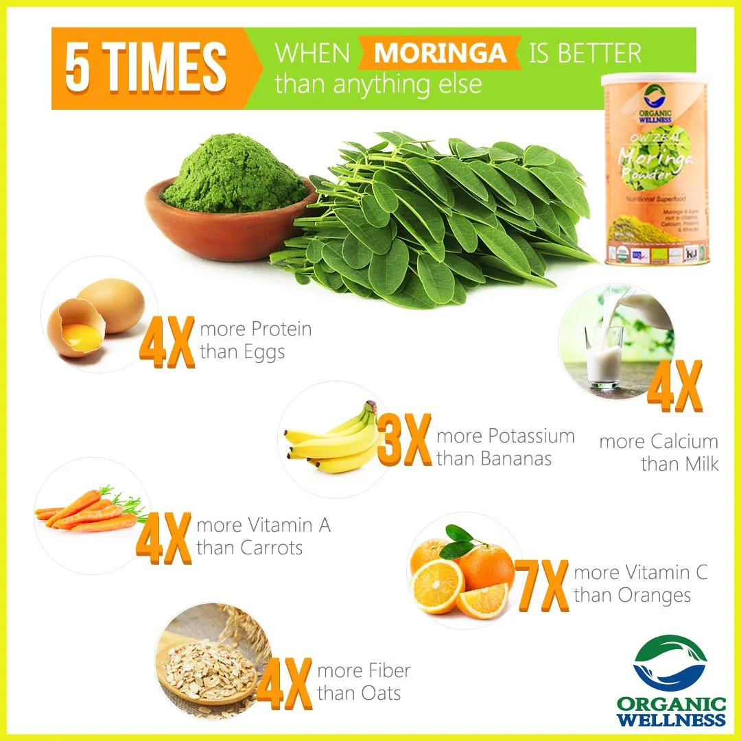 Organic Wellness Moringa Powder | Pure Leaf Superfood | Nutrient-Rich Ayurvedic Supplement-6