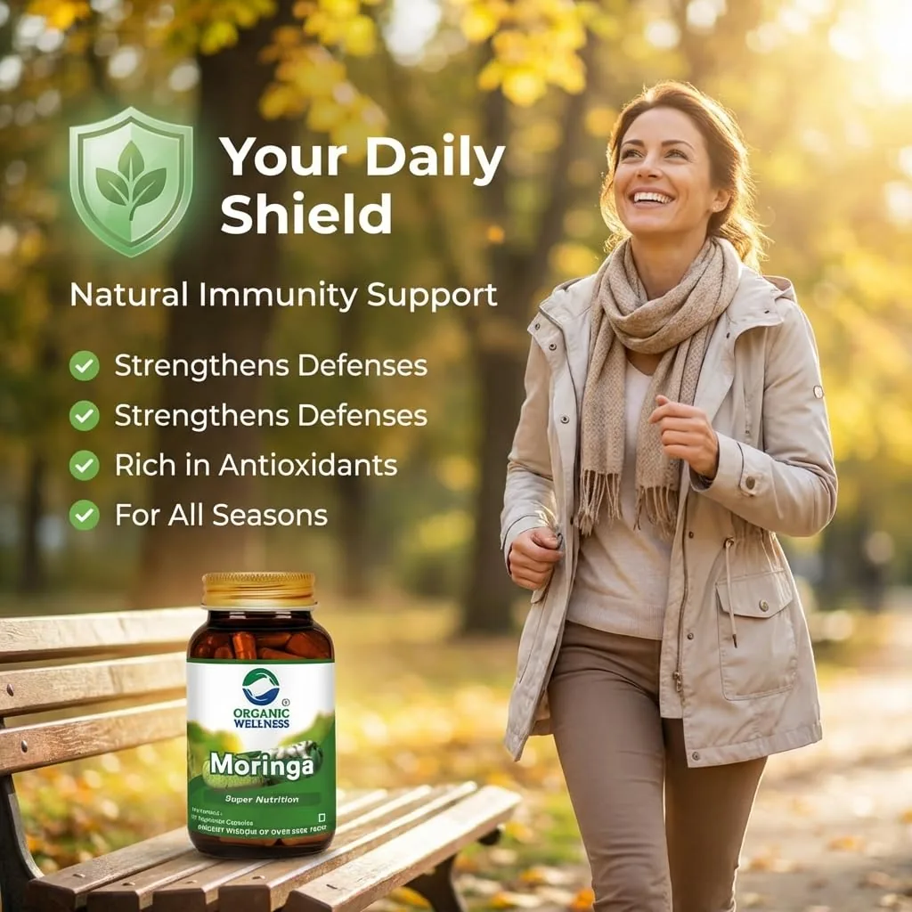 Organic Wellness Moringa Super Nutrition | Organic Herbal Supplement | Natural Immunity and Energy Support-5