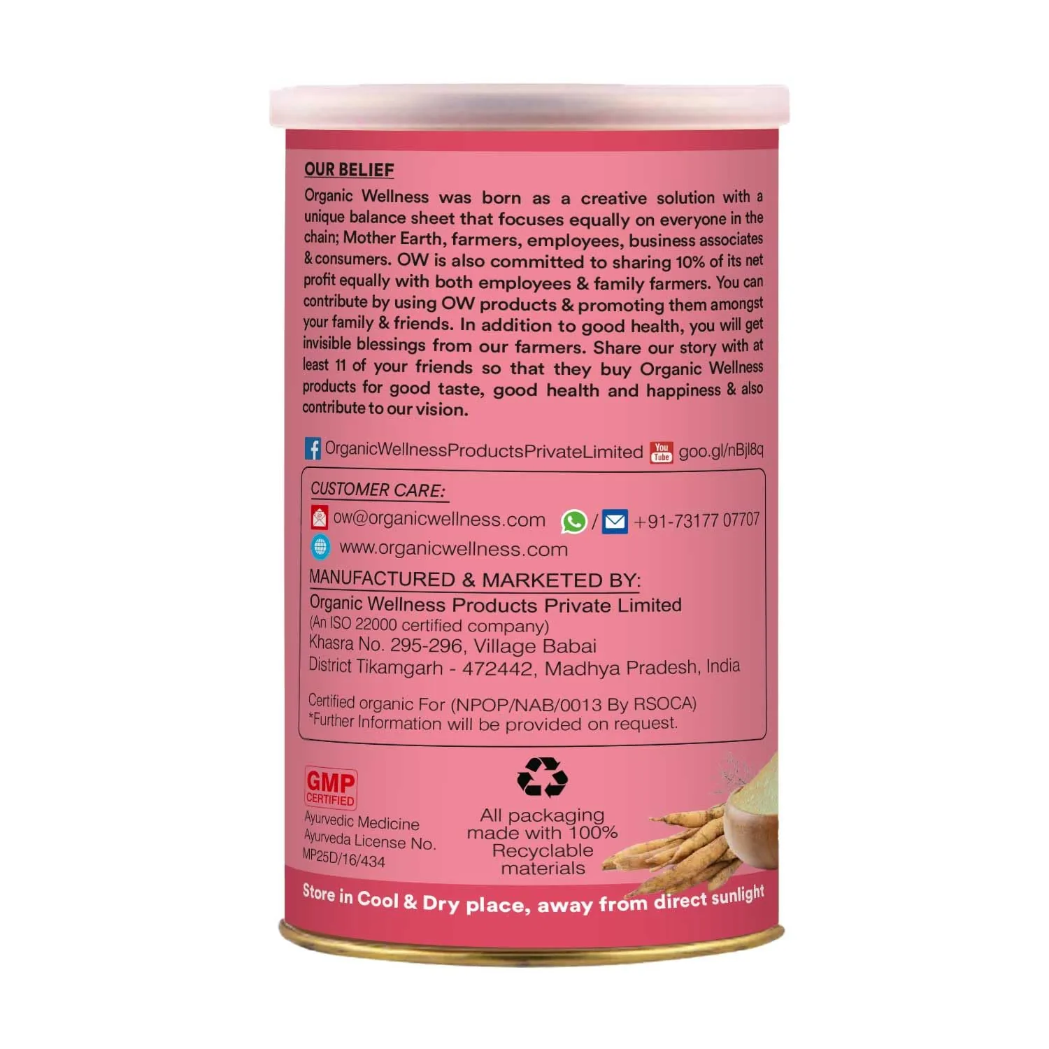 Organic Wellness Shatavari Powder | Ayurvedic Adaptogen | Pure Root Supplement for Vitality-3