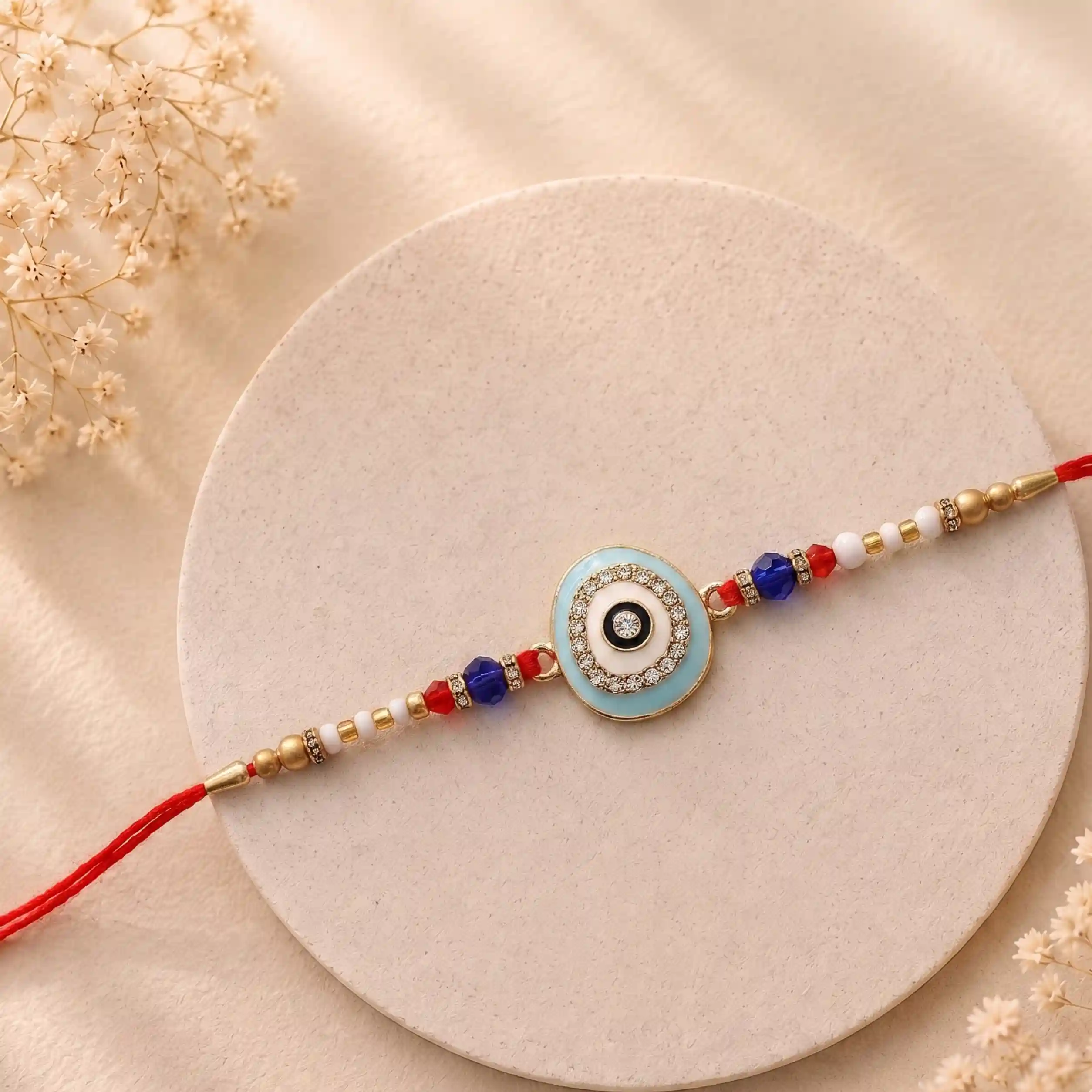 Oval Shaped Evil Eye Rakhi