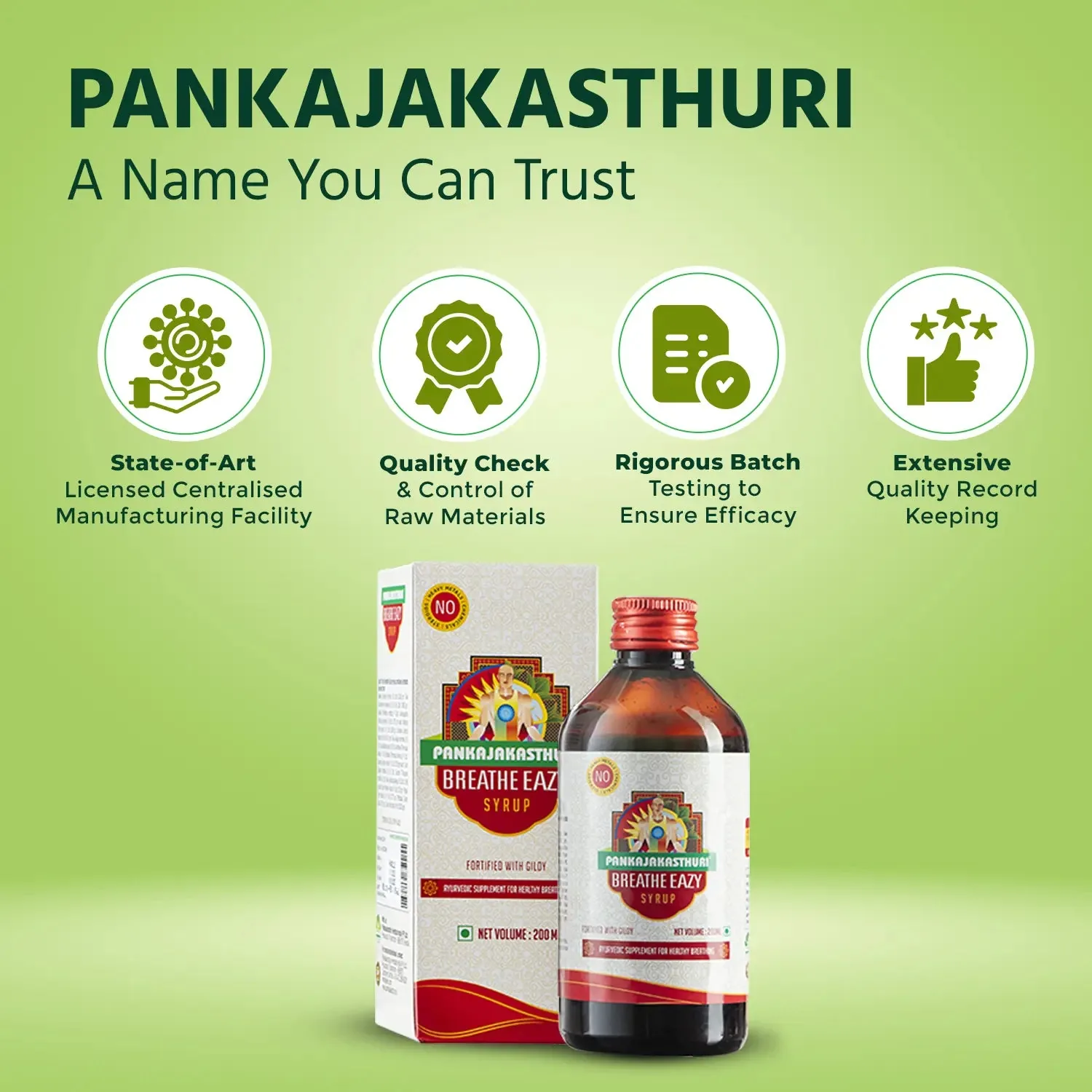 Pankajakasthuri Breathe Eazy Syrup | Ayurvedic Respiratory Care | Cough & Cold Relief-4