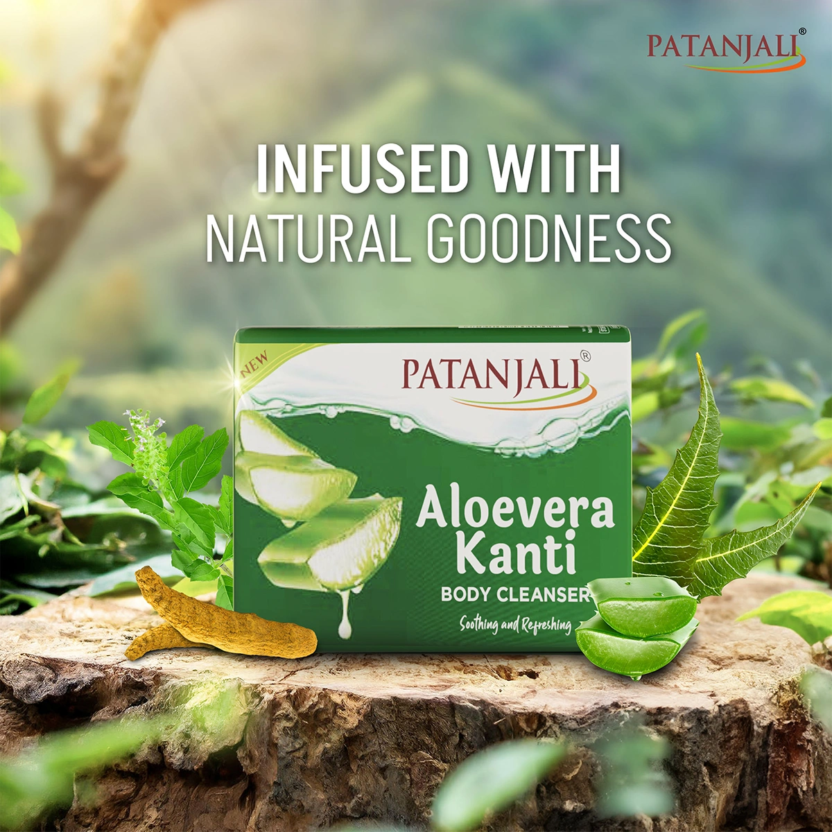 Patanjali Aloe Vera Kanti Body Cleanser | Herbal Bathing Soap | Nourishing Skin Cleanser-5