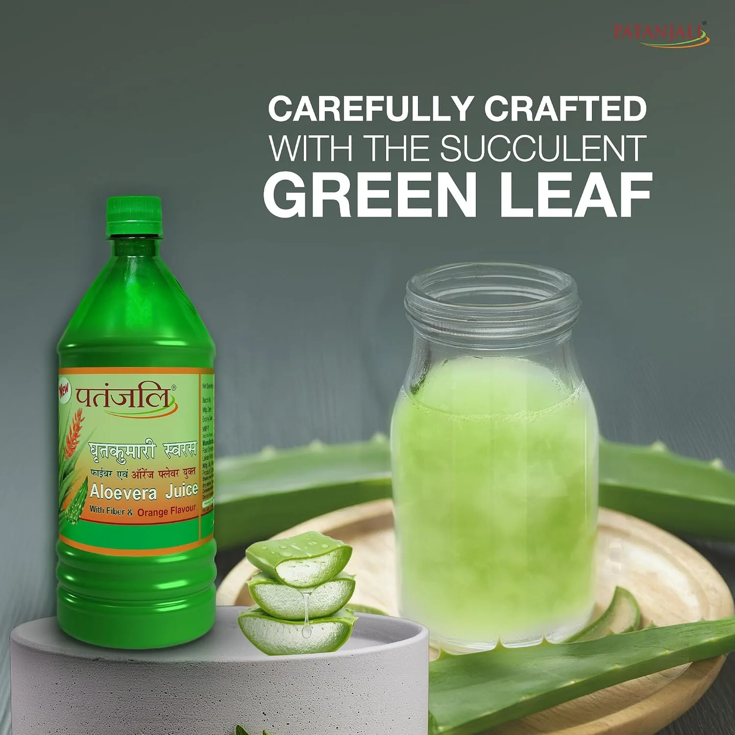 Patanjali Aloevera Juice with Fiber and Orange Flavour | Ayurvedic Digestive Drink | Natural Immunity Support-4