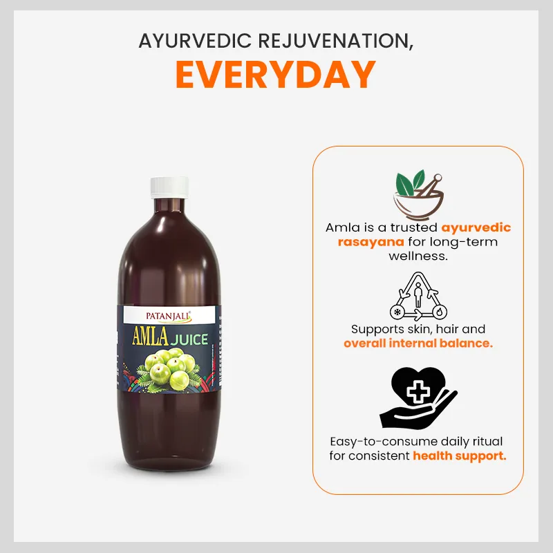 Patanjali Amla Juice | Pure Indian Gooseberry Drink | Natural Immunity and Digestion Support-4