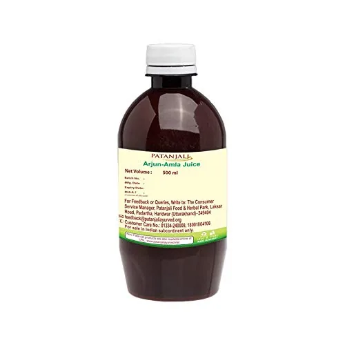 Patanjali Arjun Amla Juice | Ayurvedic Heart & Immunity Wellness Drink | Natural Vitamin C Source-3