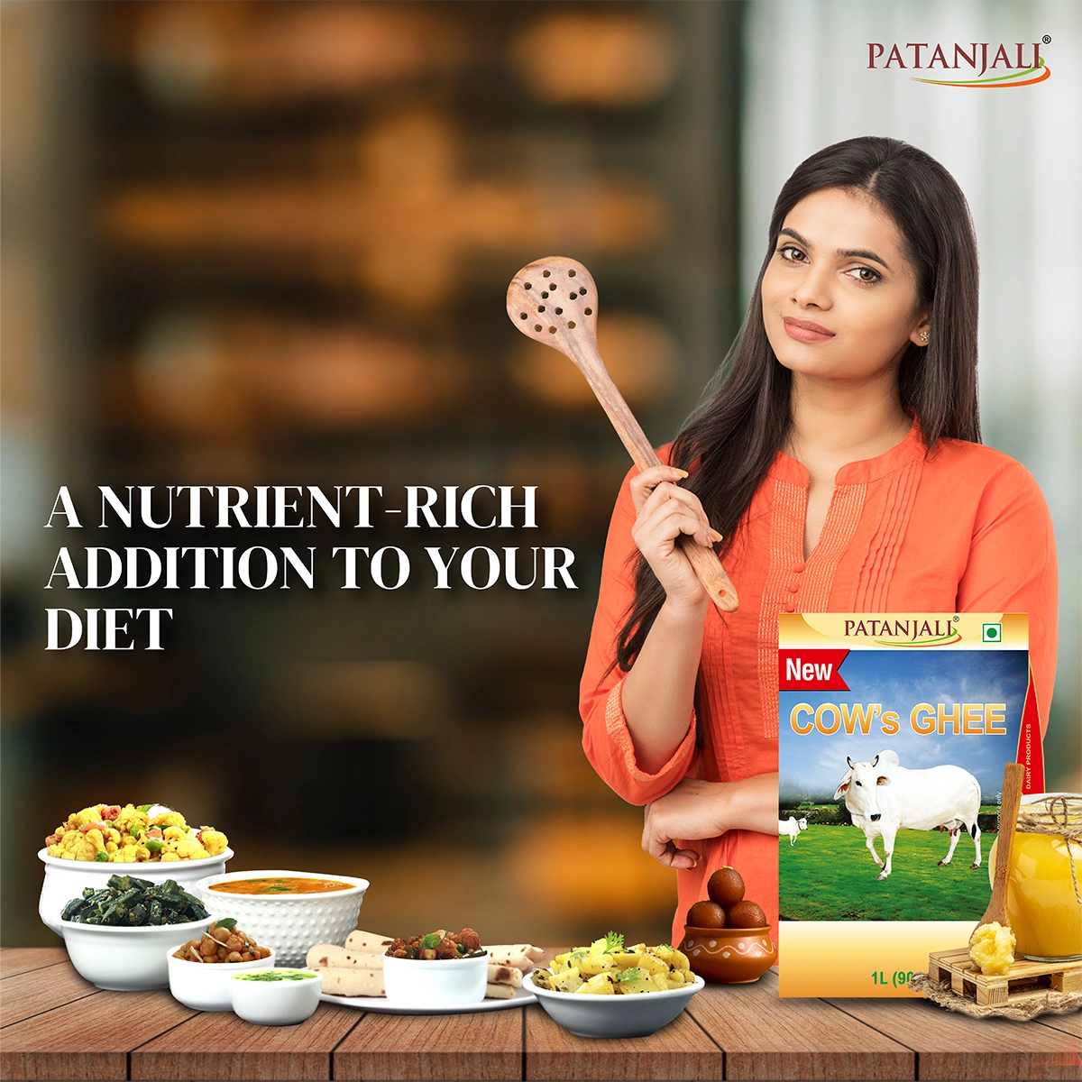 Patanjali Cow's Ghee | Pure Desi Clarified Butter | Traditional Taste for Daily Cooking-3