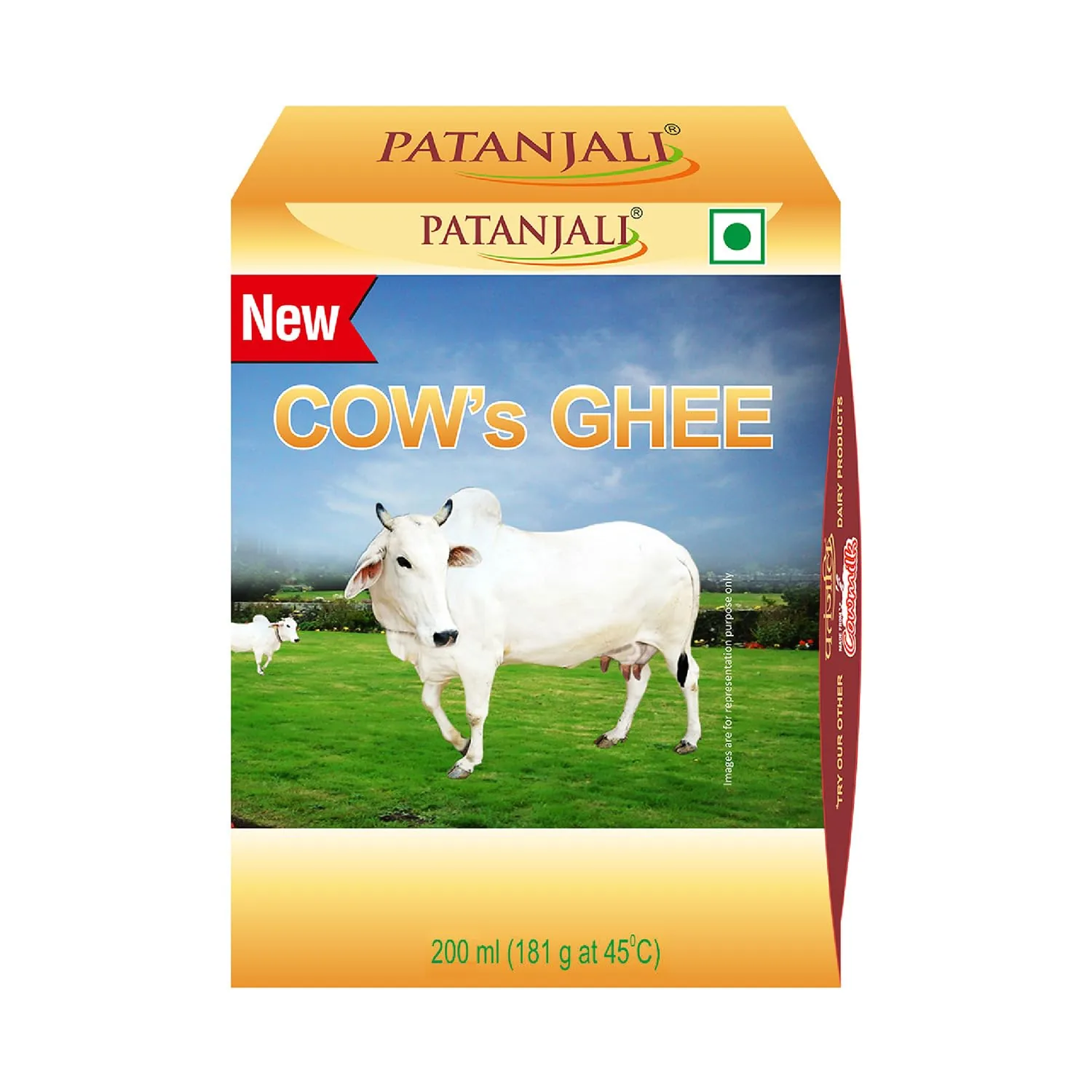 Patanjali Cow's Ghee | Pure Desi Clarified Butter | Traditional Taste for Daily Cooking