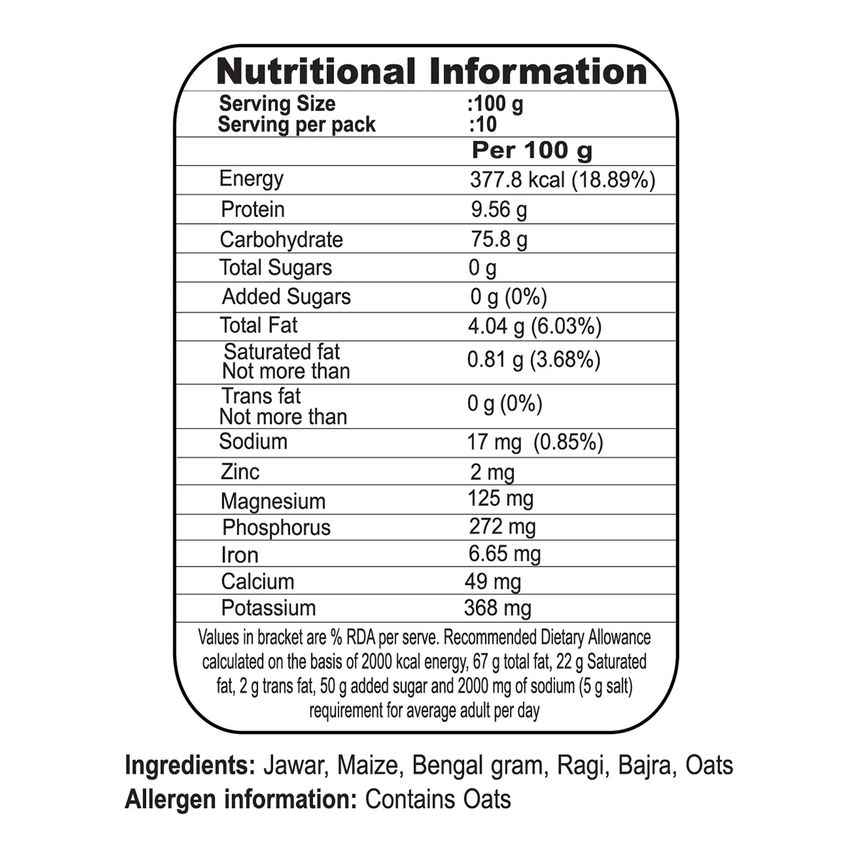 Patanjali Gluten Free Atta | Multigrain Flour Blend | Nutritious Millet and Grain Mix-2