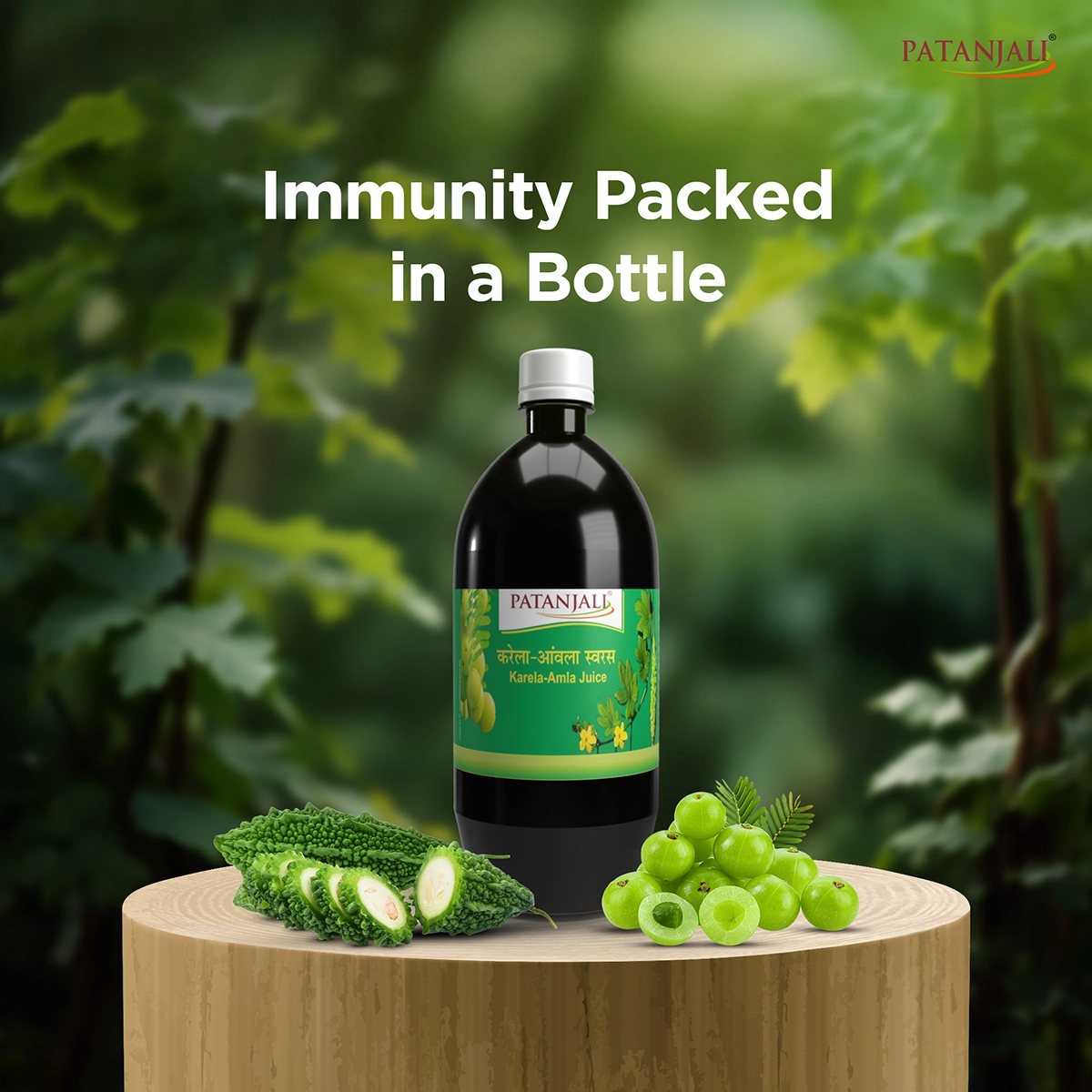 Patanjali Karela Amla Juice | Ayurvedic Health Drink | Blood Purifier & Digestive Support-4