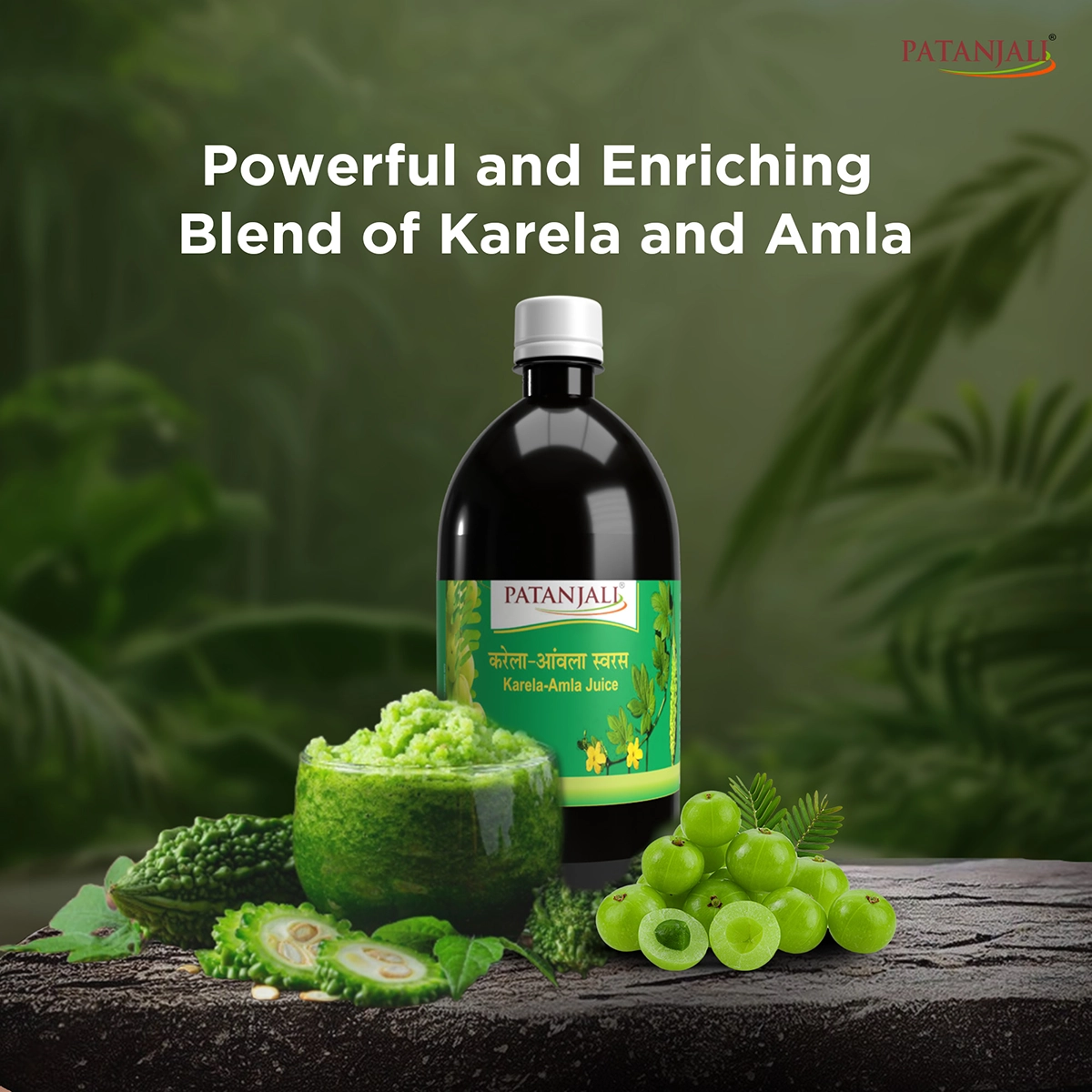 Patanjali Karela Amla Juice | Ayurvedic Health Drink | Blood Purifier & Digestive Support-5