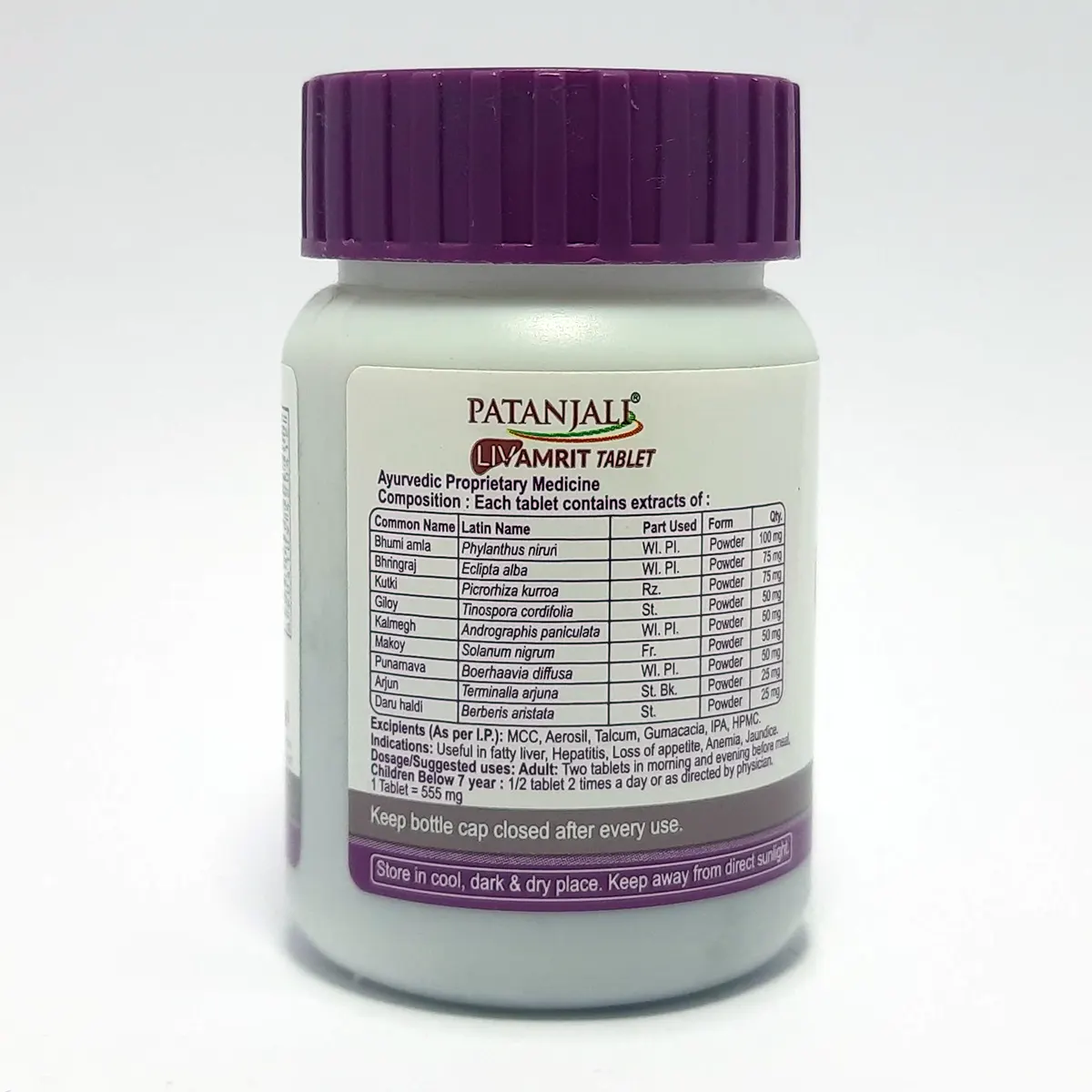 Patanjali Liv Amrit Tablets | Ayurvedic Liver Care Supplement | Traditional Herbal Formula-3