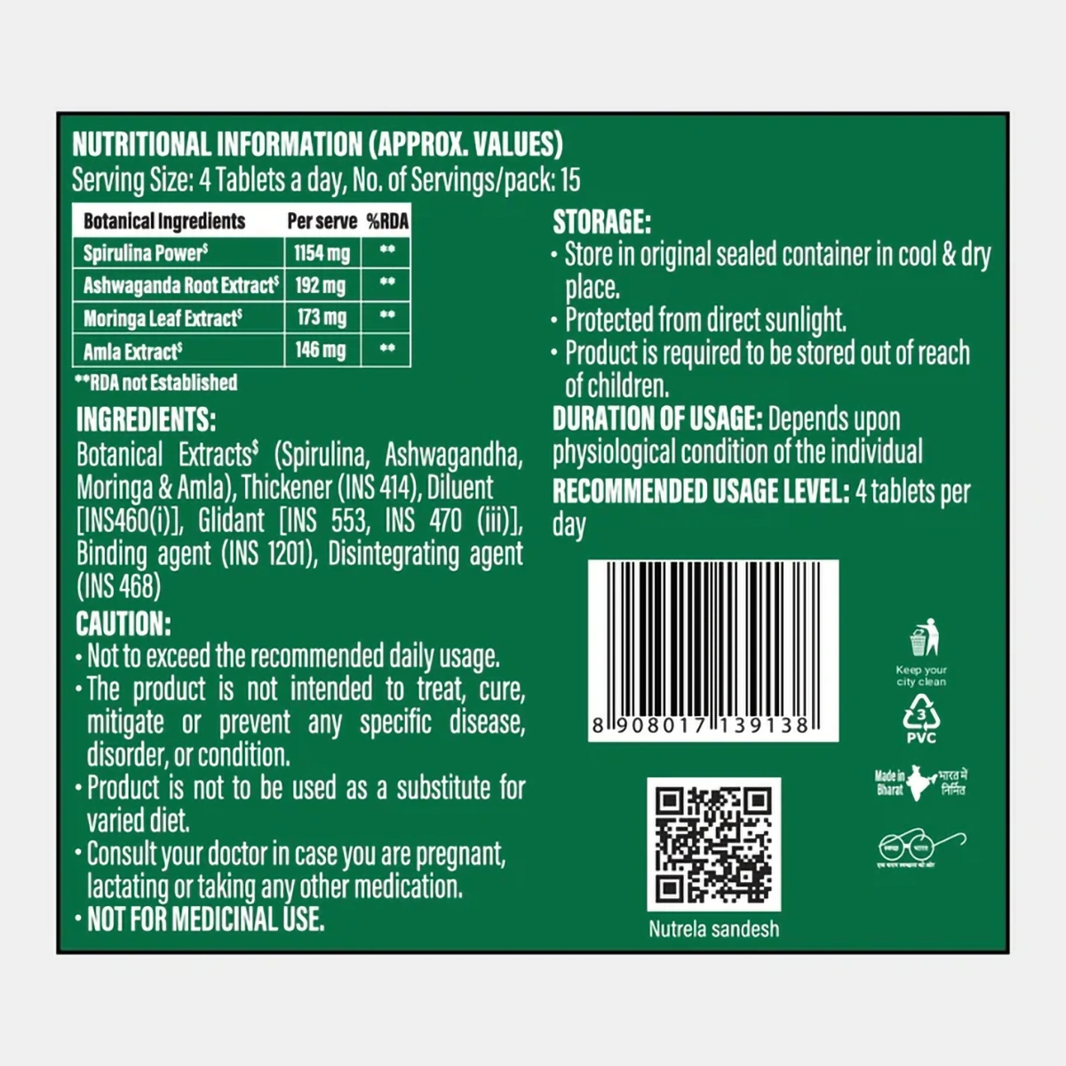 Patanjali Nutrela Natural Spirulina | Superfood Supplement | Immunity & Energy Boost-2