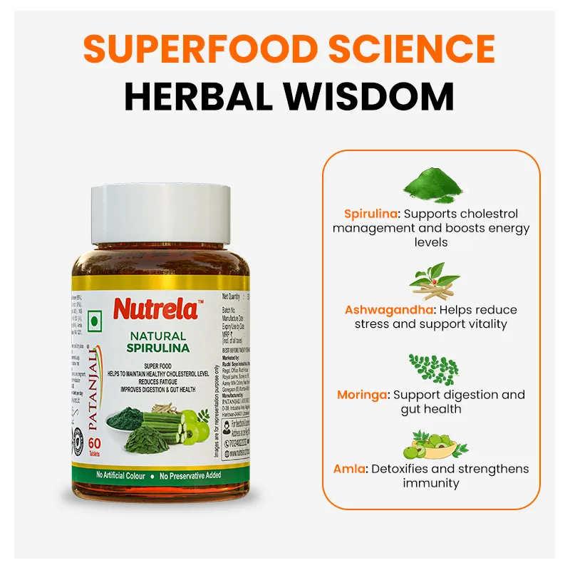 Patanjali Nutrela Natural Spirulina | Superfood Supplement | Immunity & Energy Boost-6