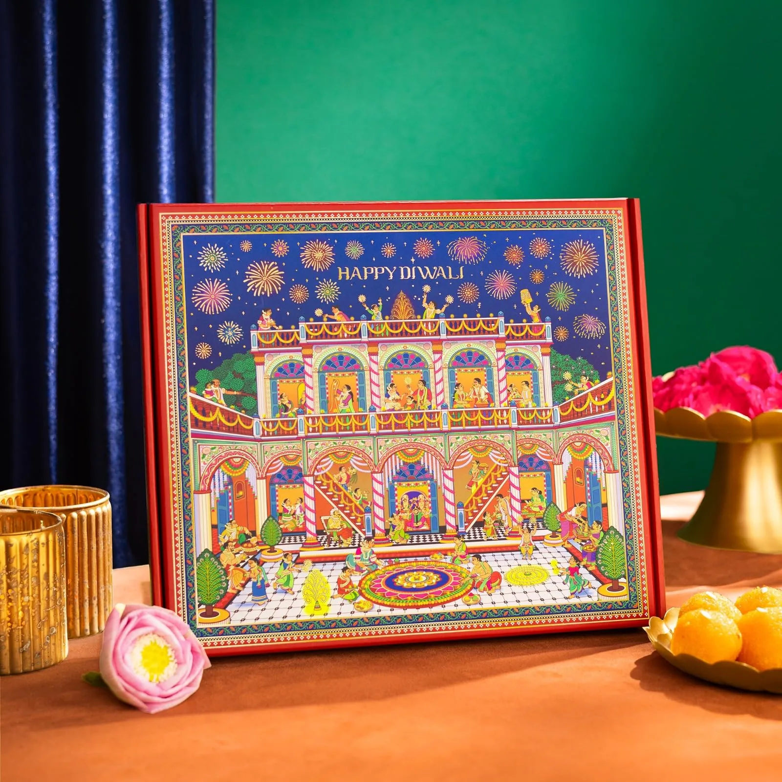 Phool Kalamkari Diwali Utsav Gift Box