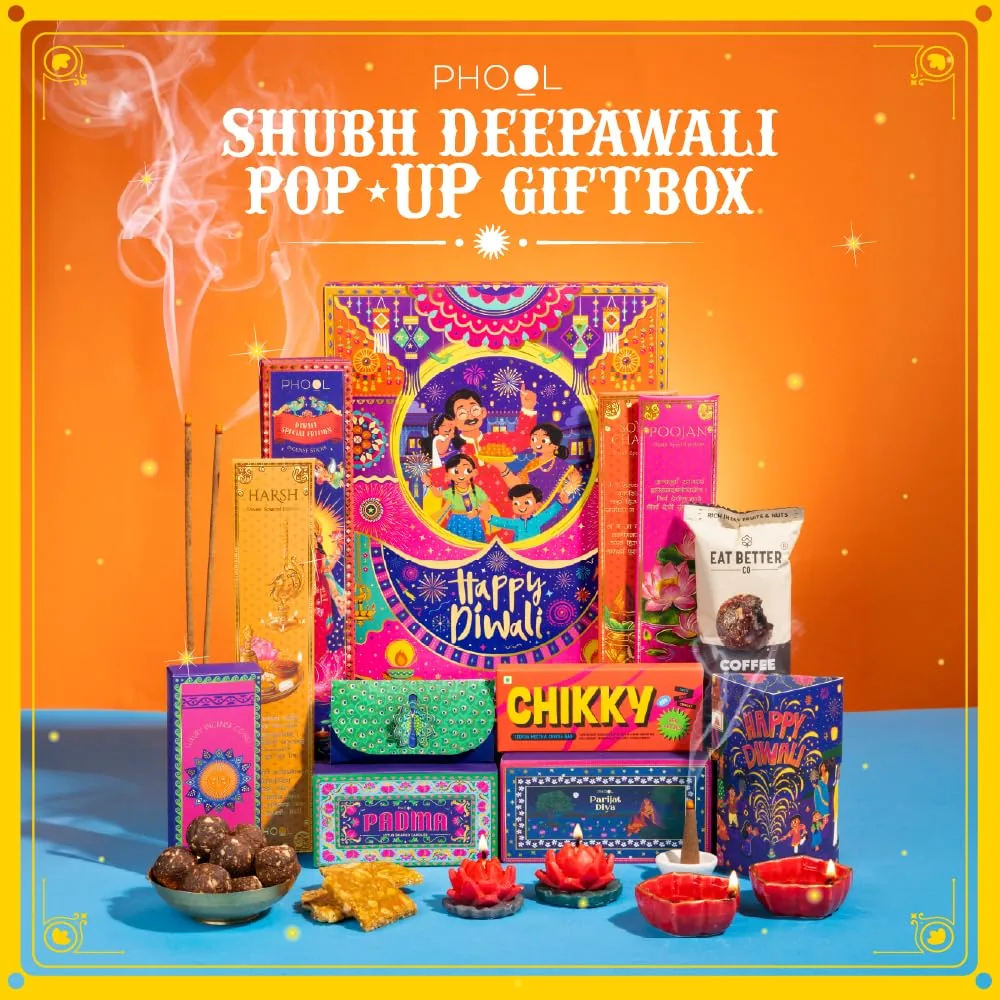 Phool 10 Item Shubh Diwali Popup with Lantern Giftbox-6