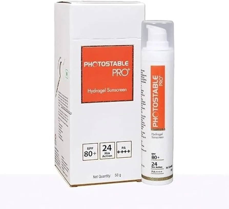 Photostable Pro+ Hydragel Sunscreen SPF 80+ | Broad Spectrum Sun Protection | Matte Finish Hydragel Formula Photostable Pro+ Hydragel Sunscreen SPF 80+ | Broad Spectrum Sun Protection | Matte Finish Hydragel Formula - 50 gm