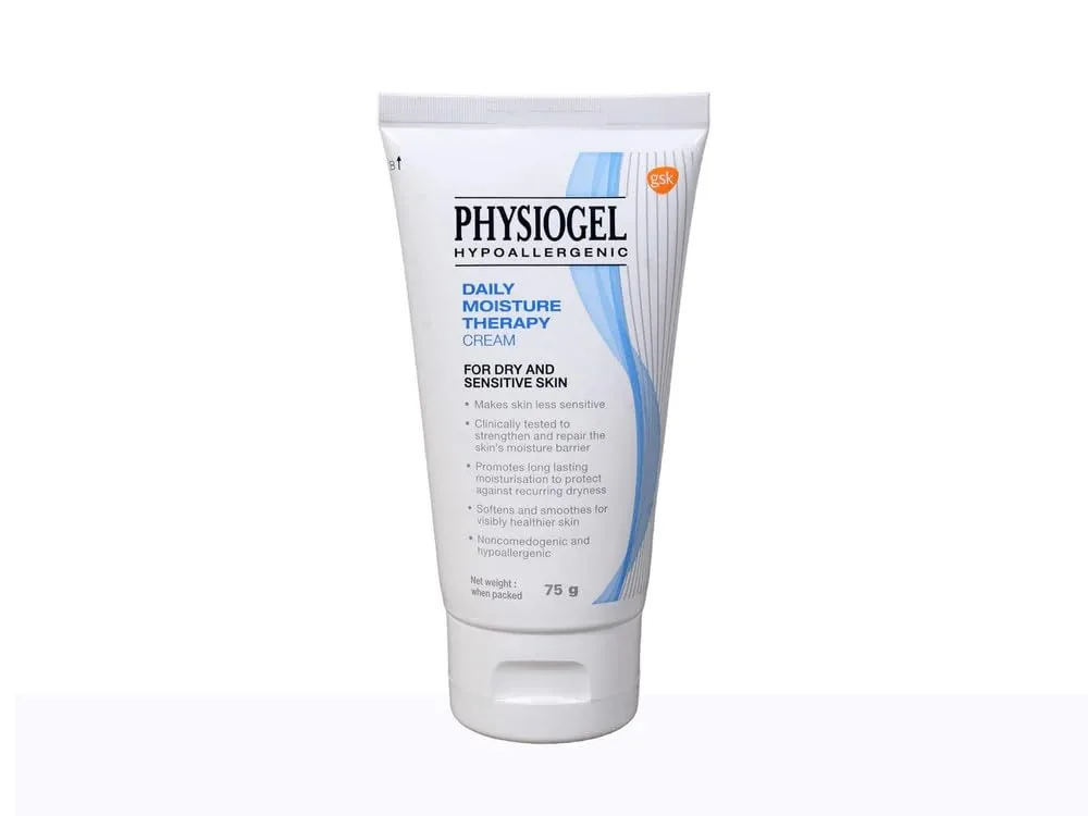 Physiogel Hypoallergenic Daily Moisture Therapy Cream | Daily Moisturizer | For Sensitive & Dry Skin 75 gm