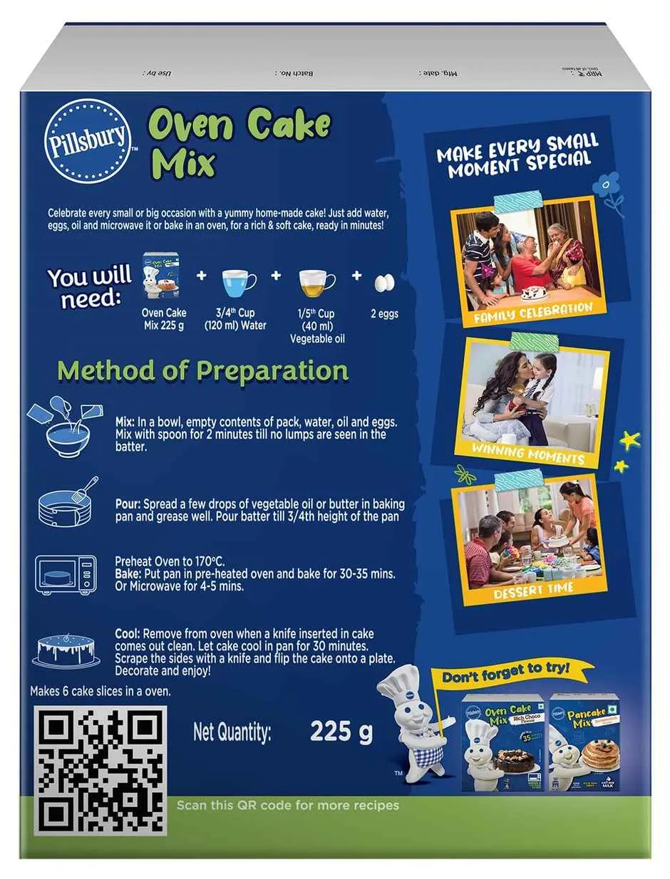 Pillsbury Vanilla Oven Cake Mix-4