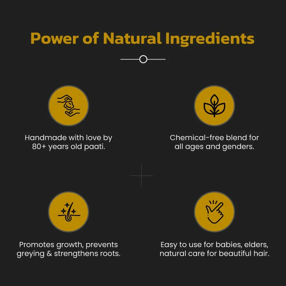 Pimpom Paati Hair Oil | Handmade Herbal Hair Care | Natural Scalp Nourishment & Growth-1