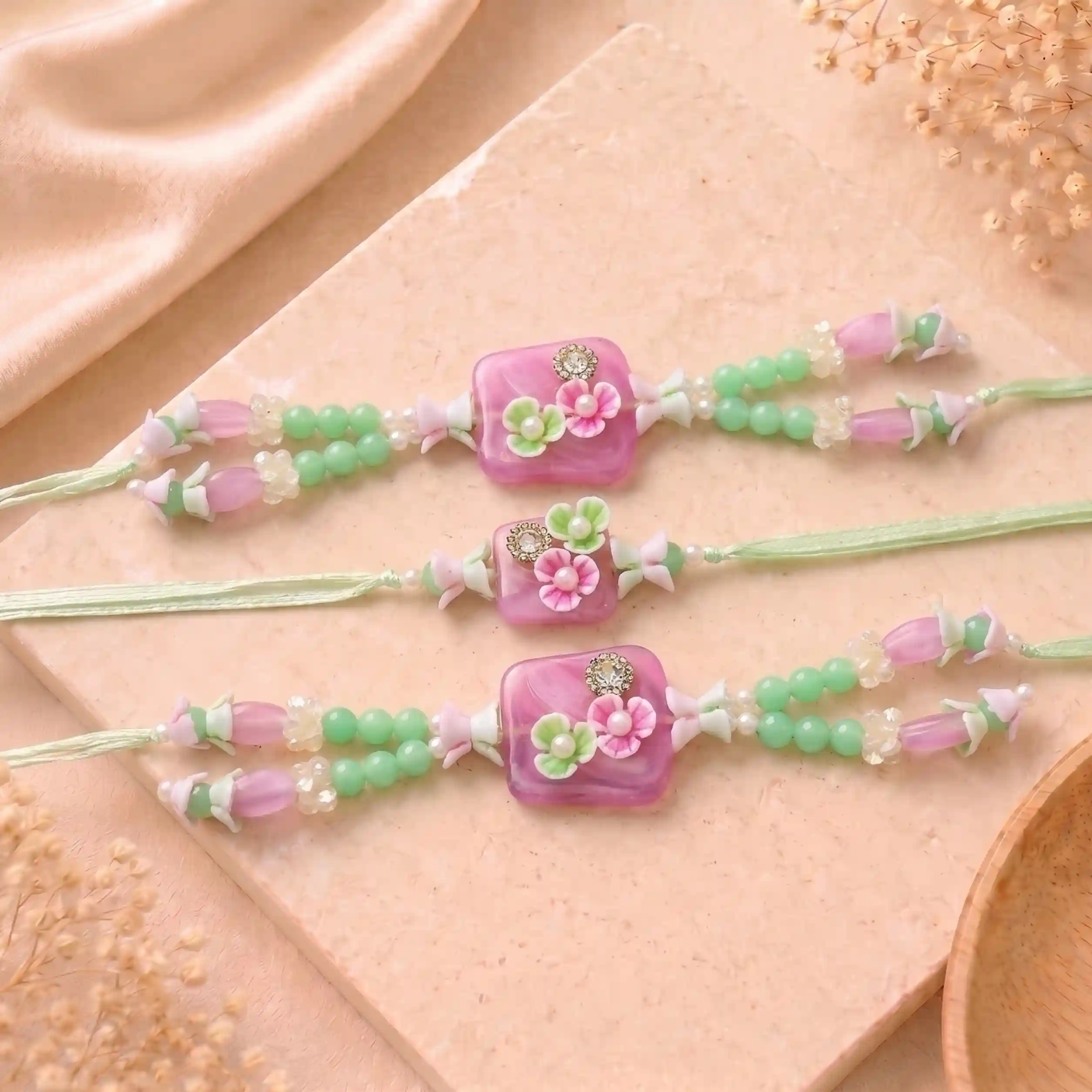 Pistachio Green Bhaiya Bhabhi Rakhi