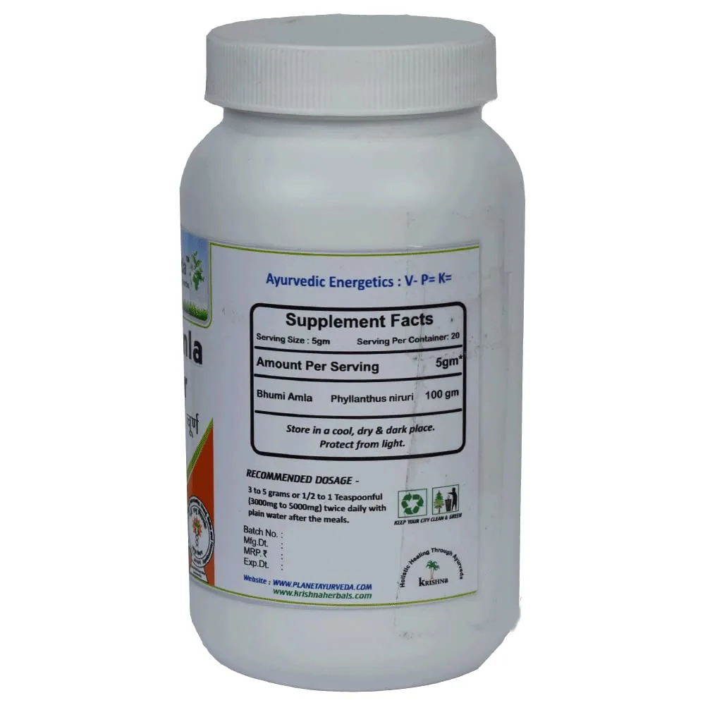Planet Ayurveda Bhumi Amla Powder | Pure Phyllanthus Niruri Herbal Churna | Natural Liver and Kidney Support-3