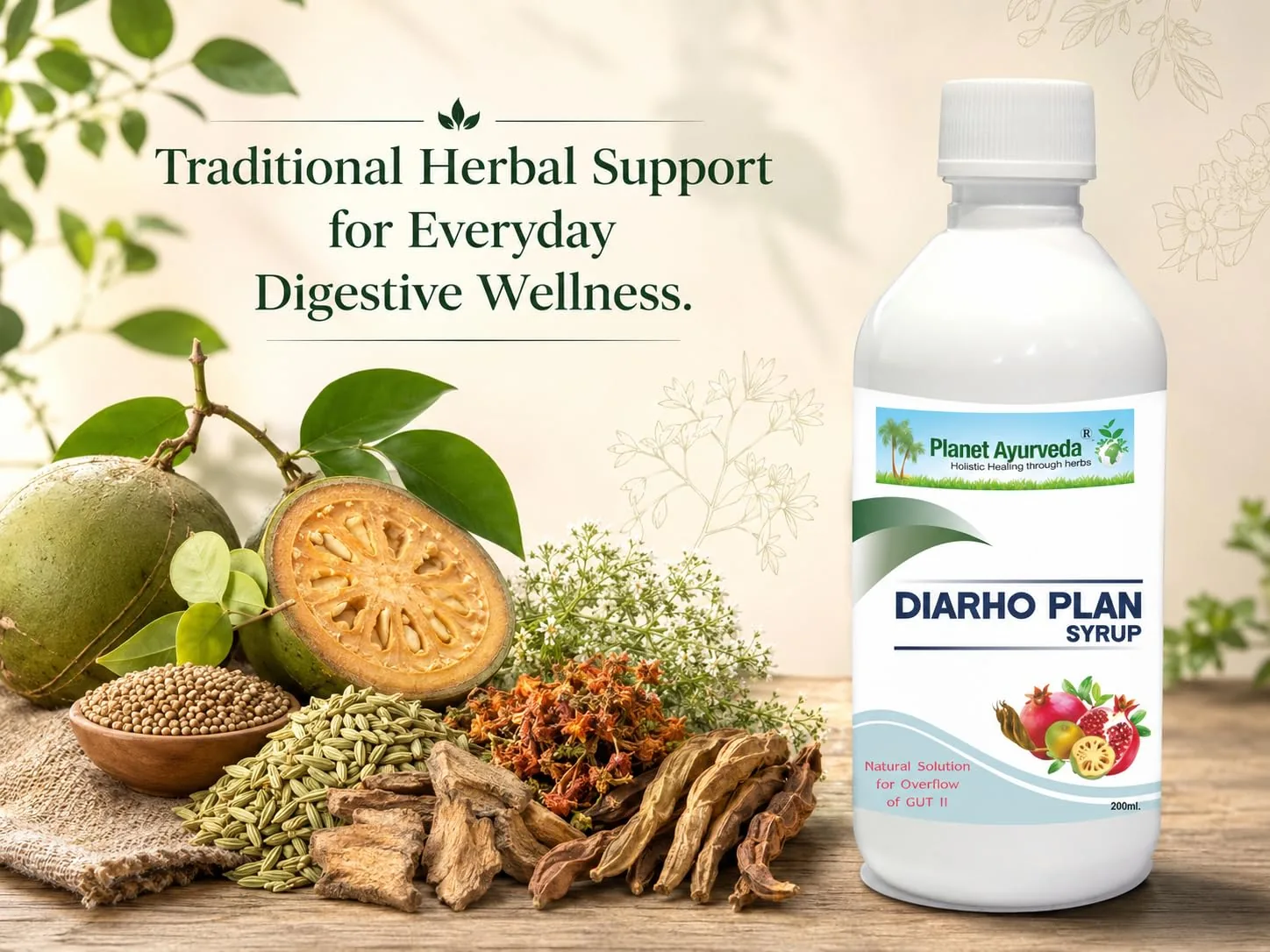 Planet Ayurveda Diarho Plan Syrup | Natural Digestive Support | Herbal Bowel Wellness Formula-3