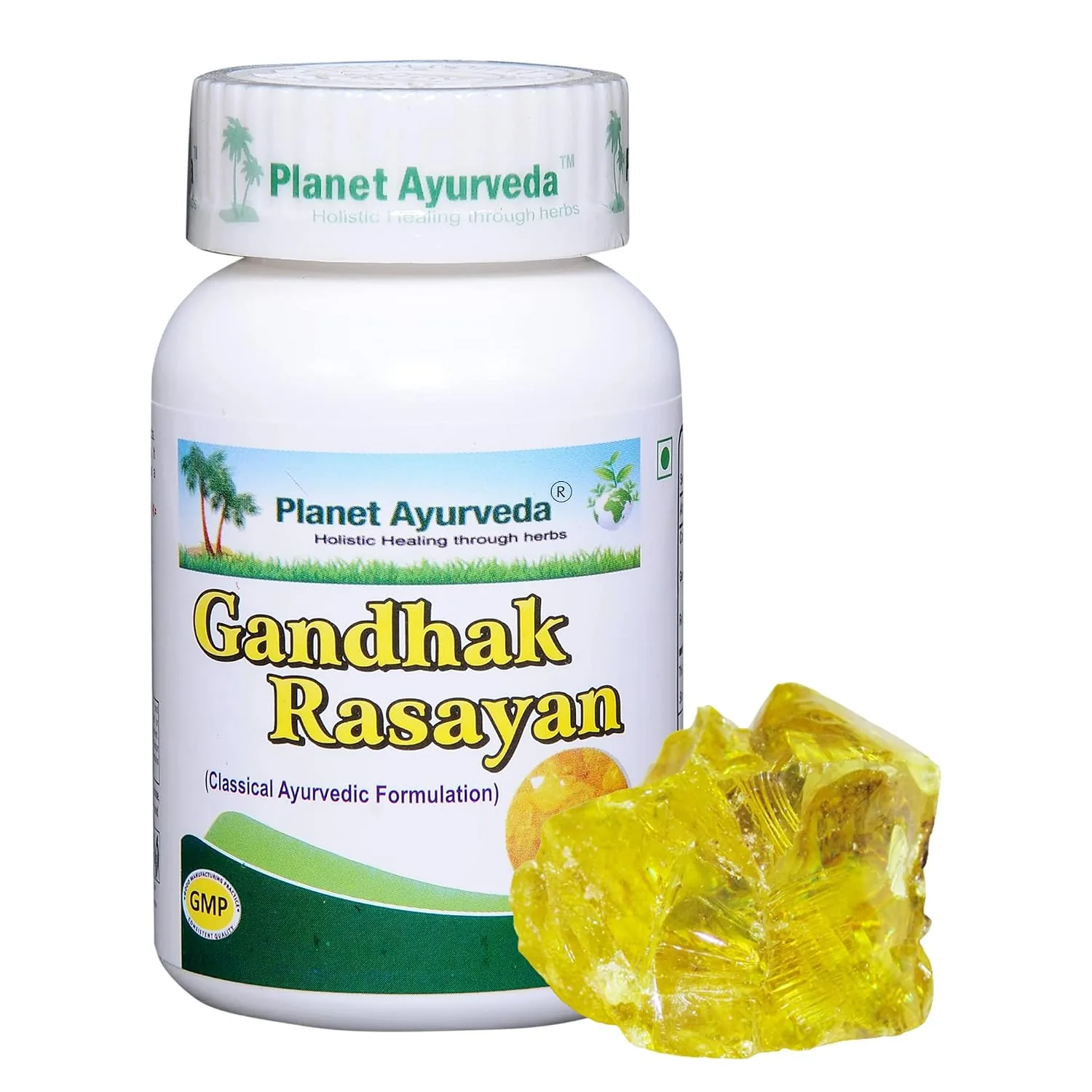 Planet Ayurveda Gandhak Rasayan Tablets | Purified Sulphur Supplement | Natural Skin and Blood Purifier-1