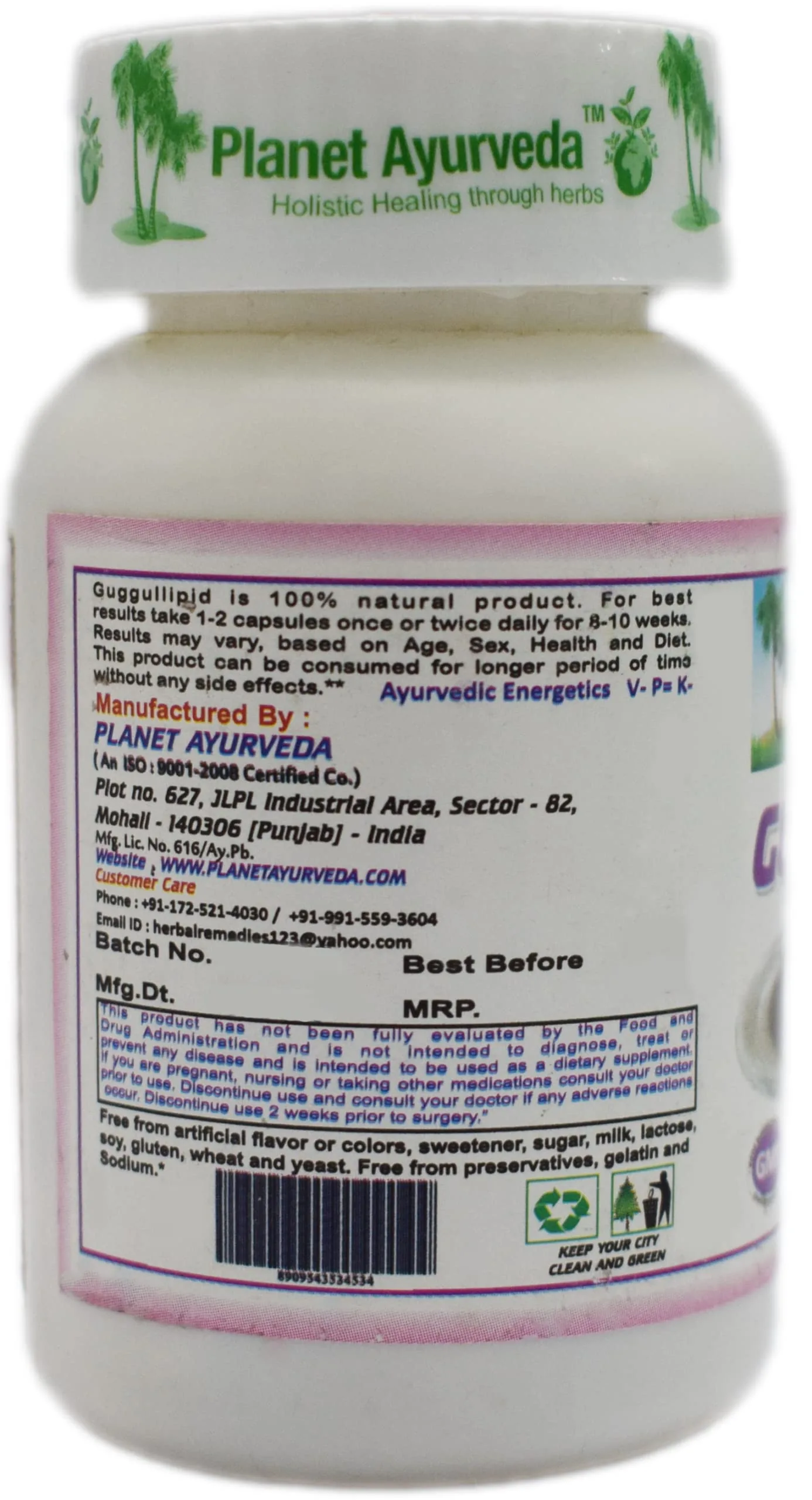 Planet Ayurveda Gugullipid Capsules | Natural Guggul Resin Formula | Cholesterol & Weight Management Support-2