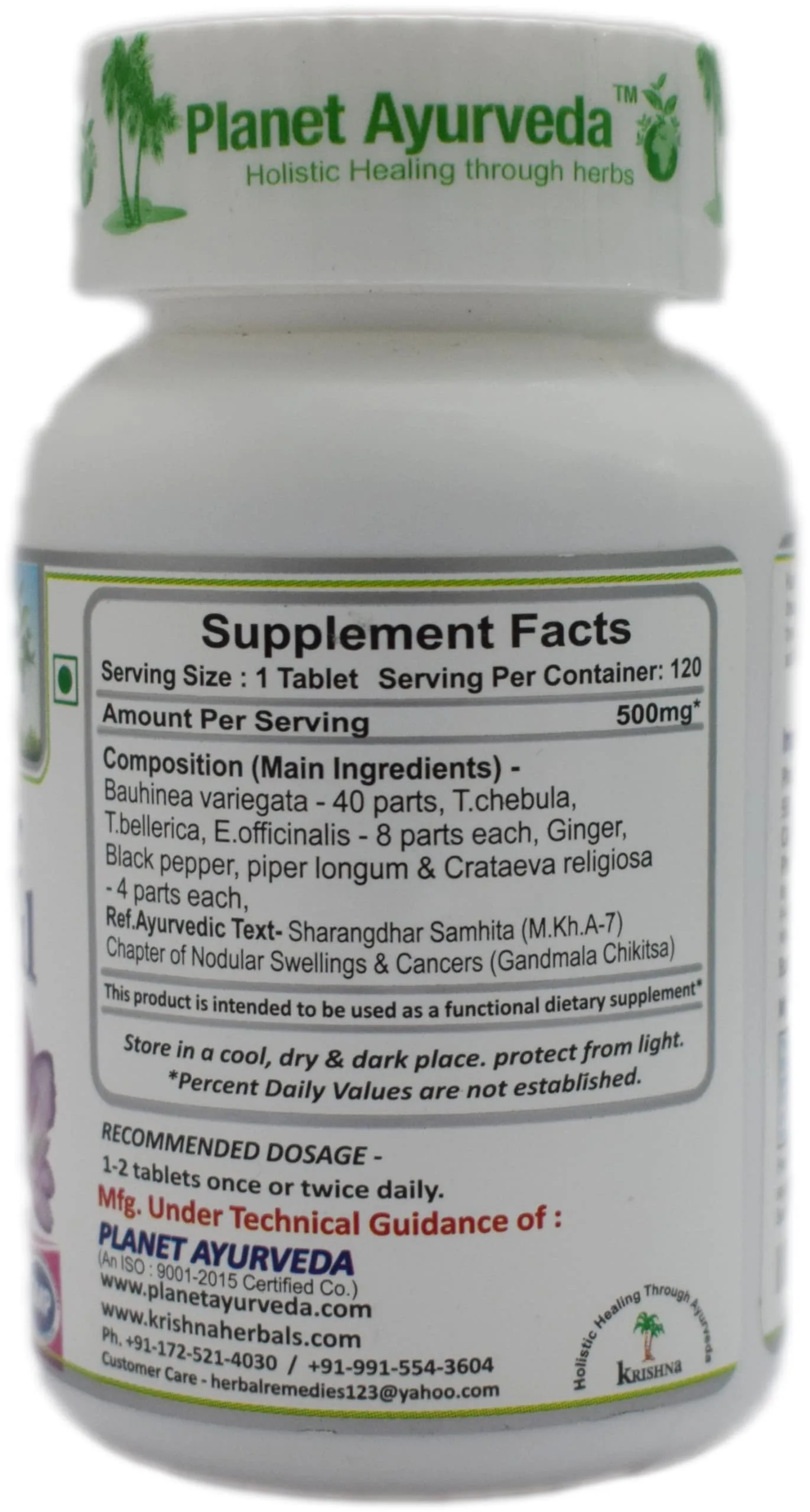 Planet Ayurveda Kanchnaar Guggul | Ayurvedic Herbal Tablets | Lymphatic and Thyroid Support-2