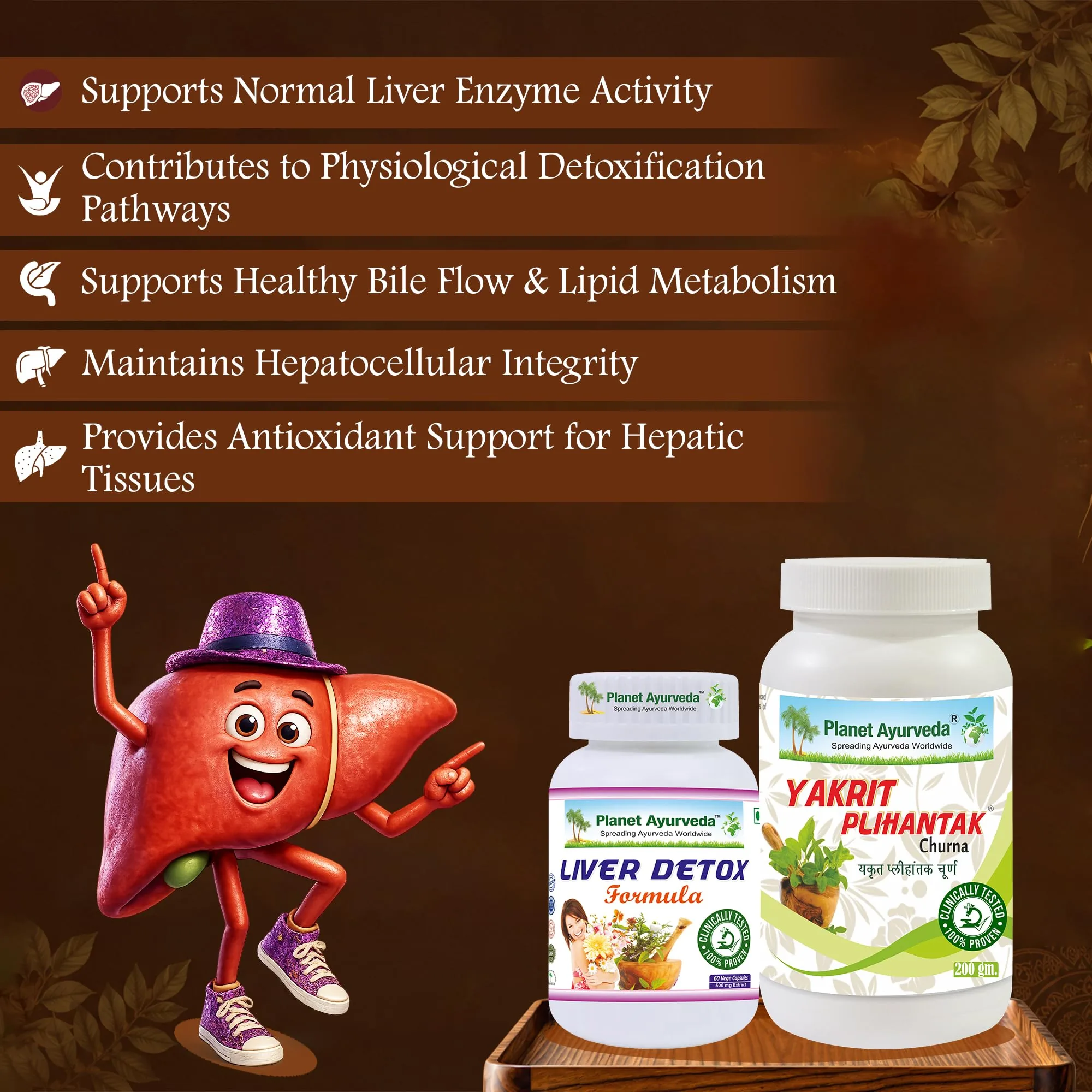 Planet Ayurveda Liver Detox Formula Capsules | Herbal Liver Cleanse Supplement | Natural Hepatoprotective Support-2