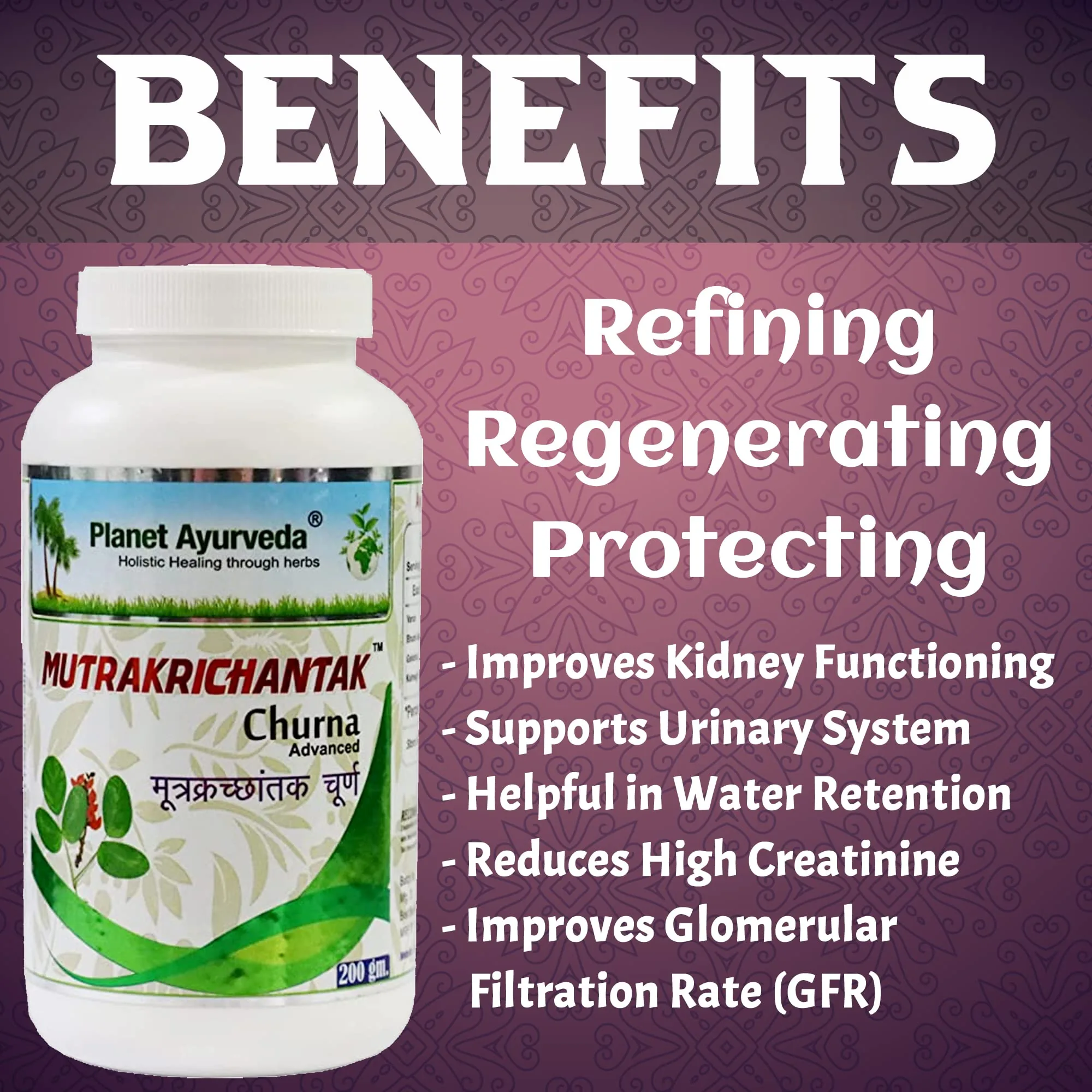 Planet Ayurveda Mutrakrichantak Churna | Herbal Renal Support | Traditional Urinary Tract Care-2