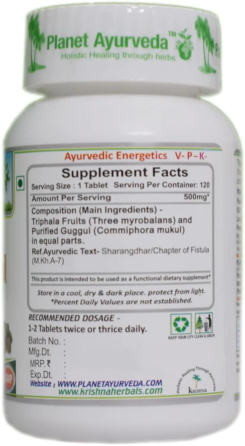 Planet Ayurveda Triphala Guggul | Ayurvedic Tablets | Natural Colon Cleanse & Metabolic Support-2