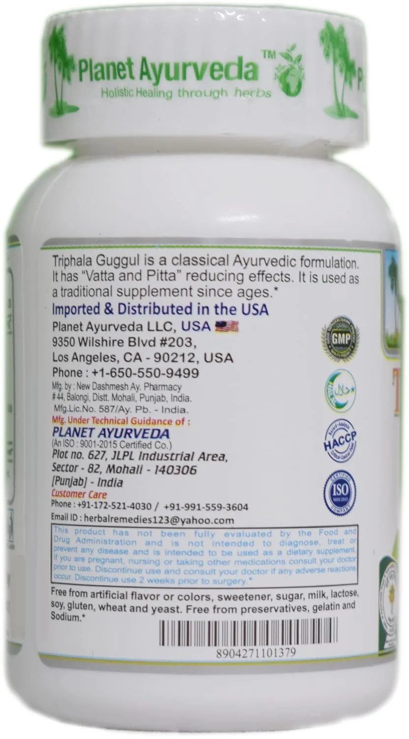 Planet Ayurveda Triphala Guggul | Ayurvedic Tablets | Natural Colon Cleanse & Metabolic Support-3